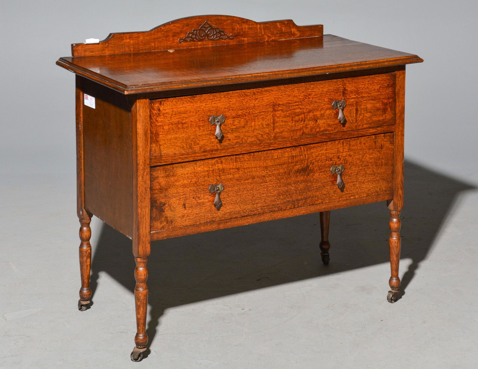 Brtitish Oak 2 Drawer Chest (1 of 3)