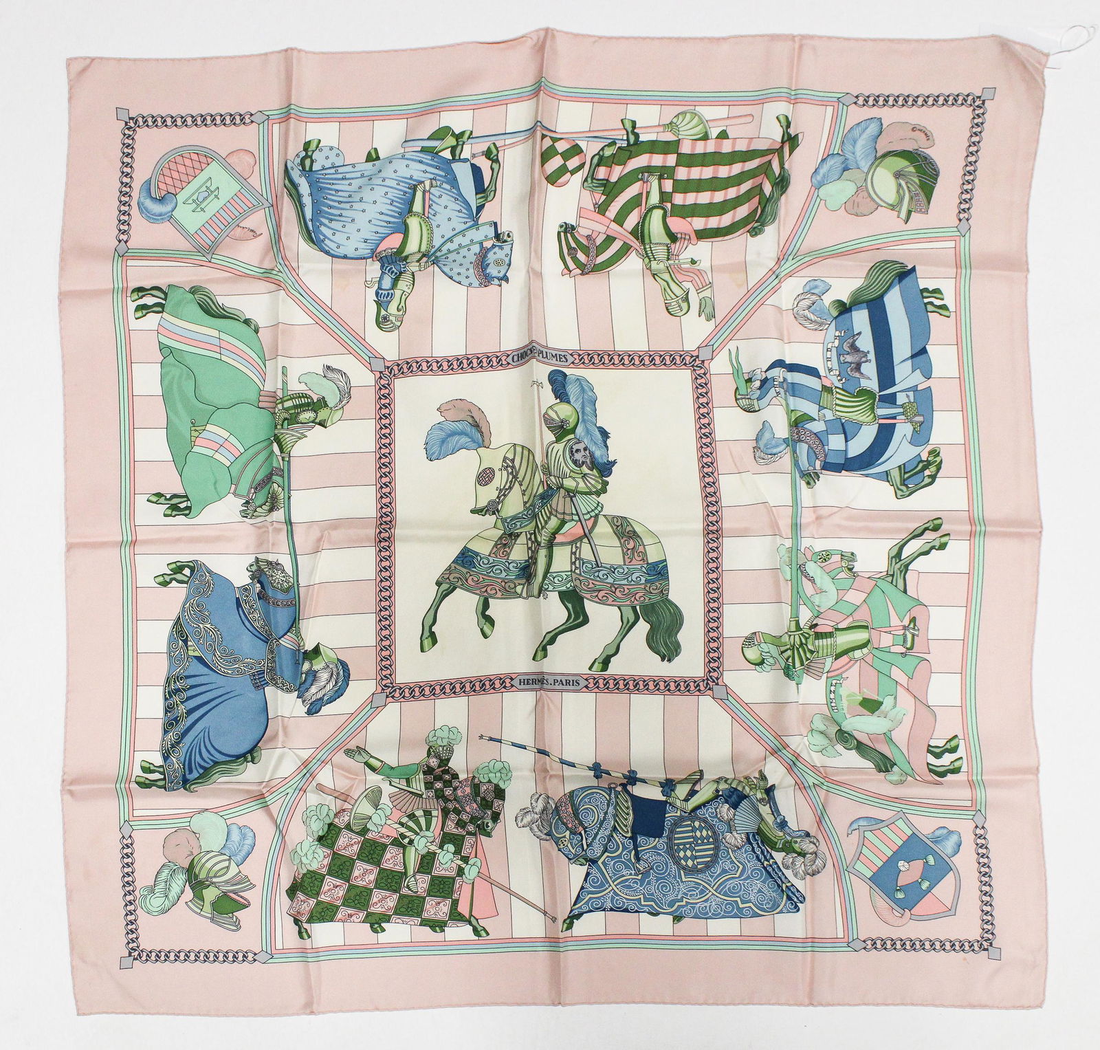 Hermes Scarf "Chocs en Plumes" by Christiane Vauzelles (1 of 3)
