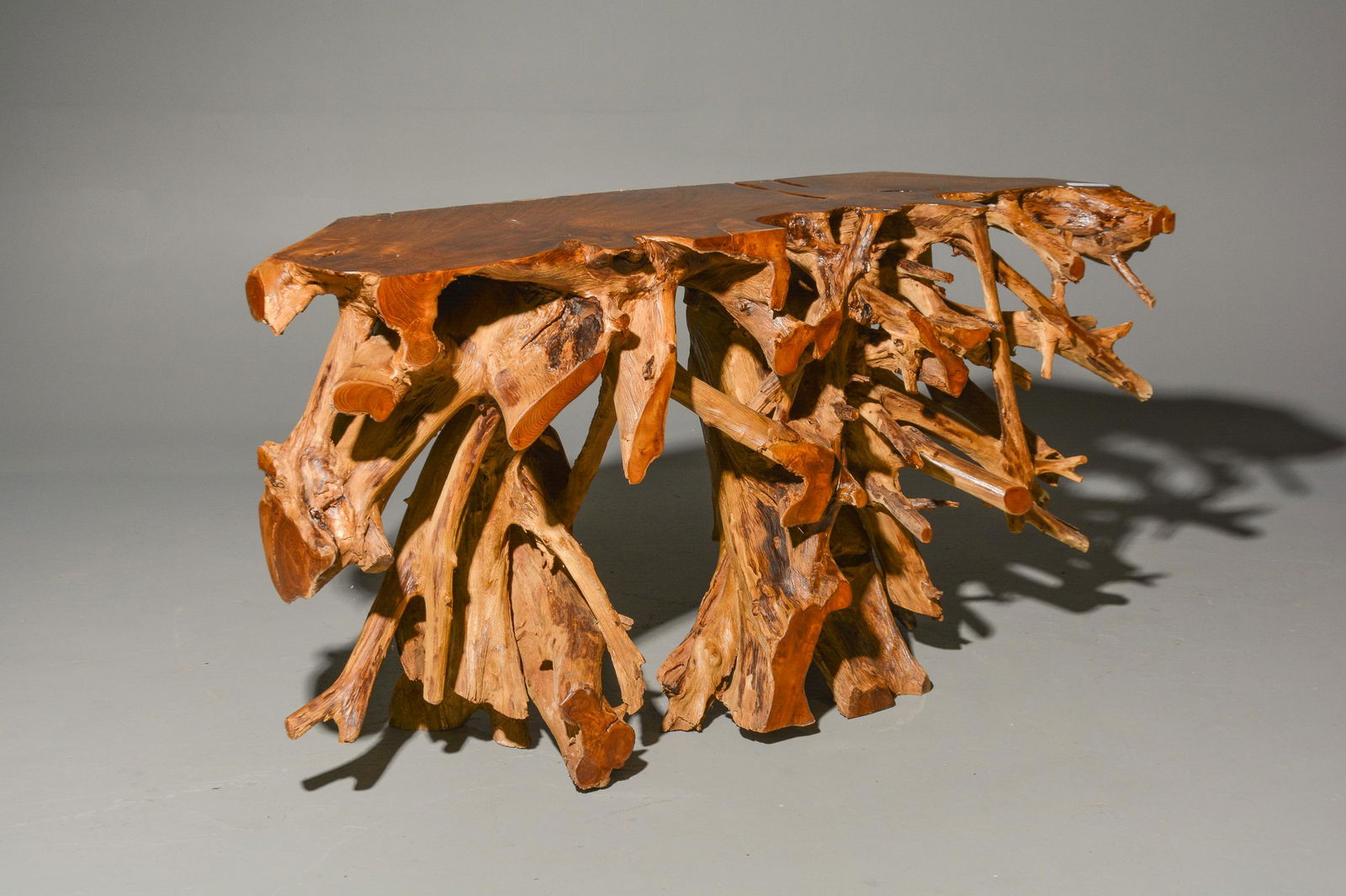 Teak Root Free Form Console (1 of 5)