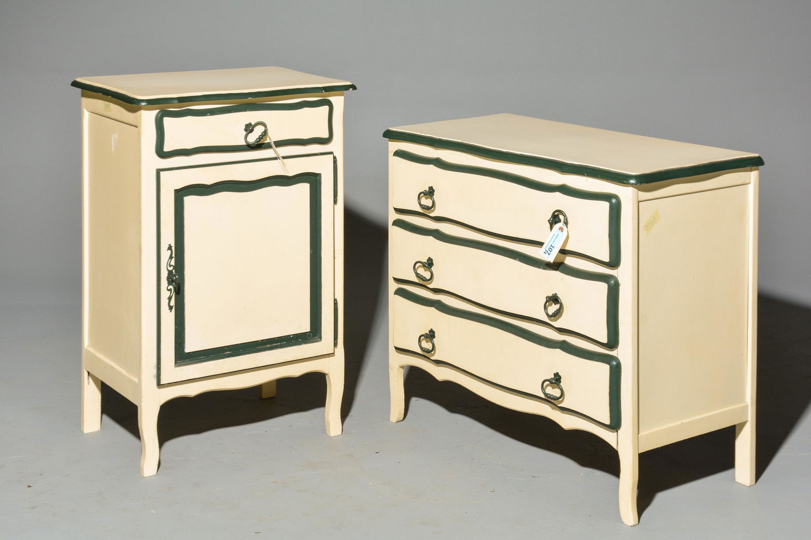 2 Louis XV Style Painted Oak Chests (1 of 5)