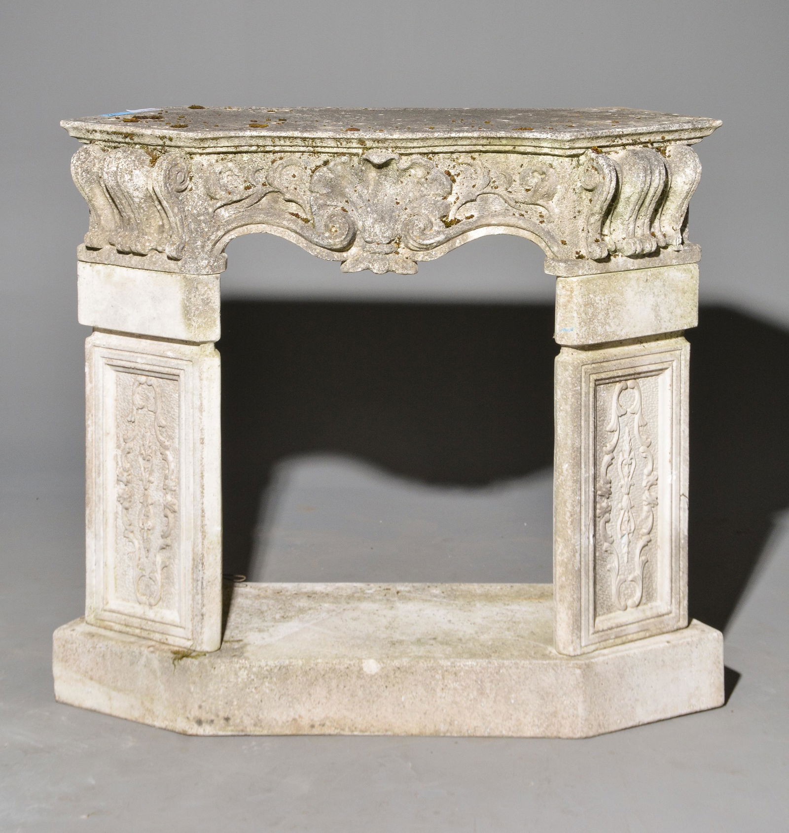 French Concrete Fireplace (1 of 4)