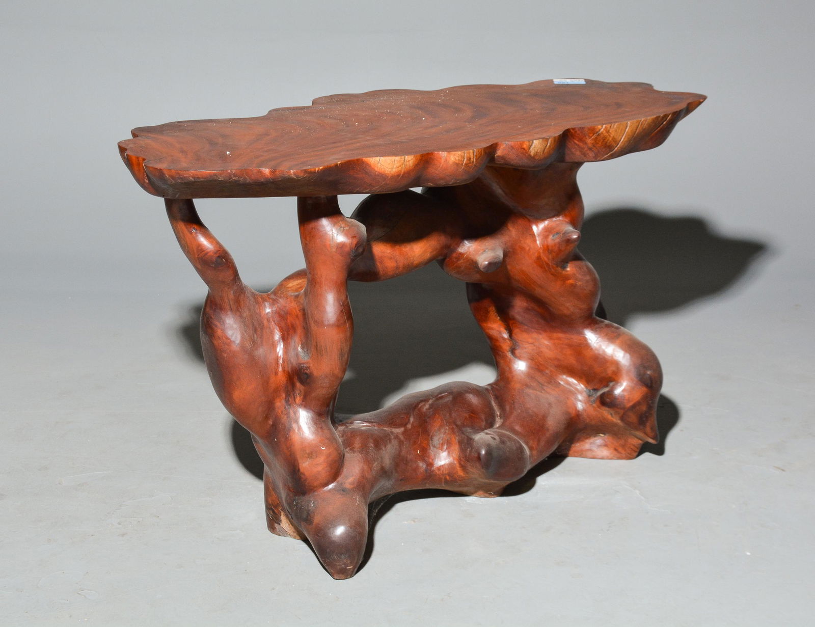 Mahogany Root Free Form Console Table (1 of 5)