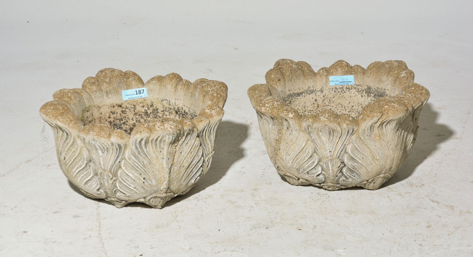 2 Concrete Planters (1 of 3)