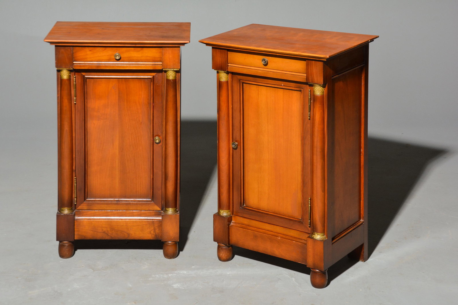 2 Louis XVI Style Nightstands: 2 French Louis XVI Style Nightstands - 29 in tall x 18 x 13