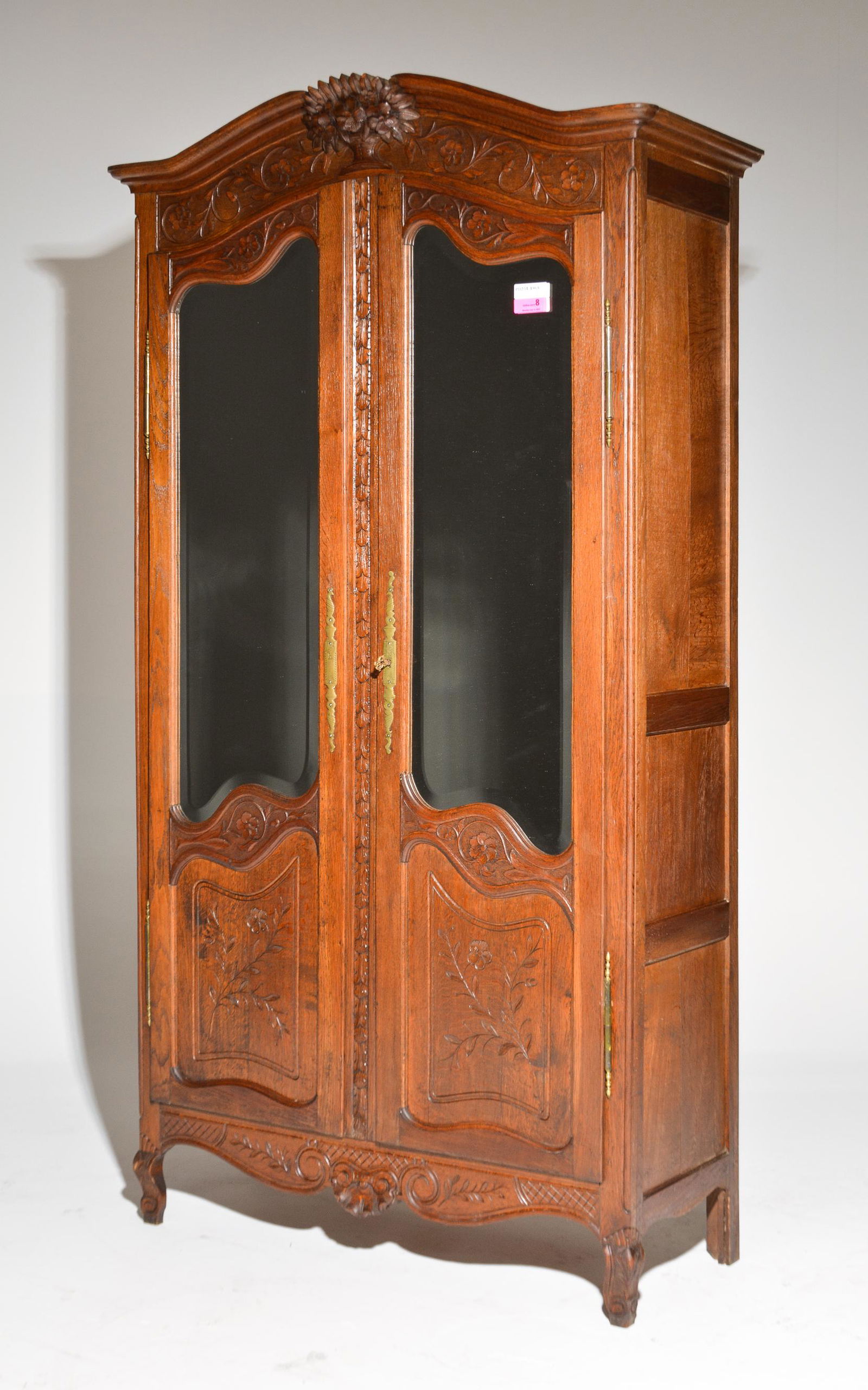 Louis XV Style Double Mirror Door Armoire (1 of 6)