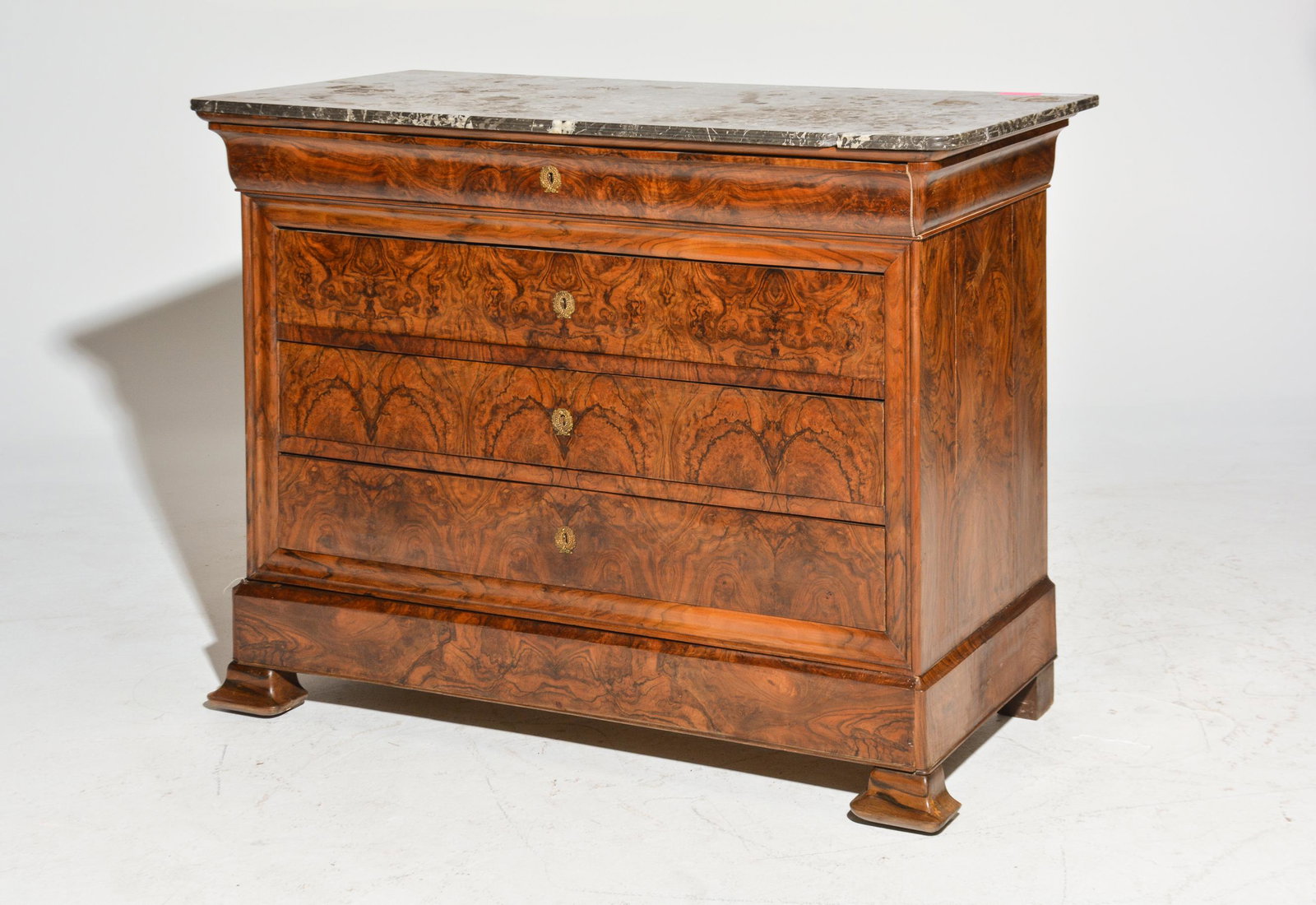 Louis Philippe Style Marble Top Commode / Chest (1 of 7)