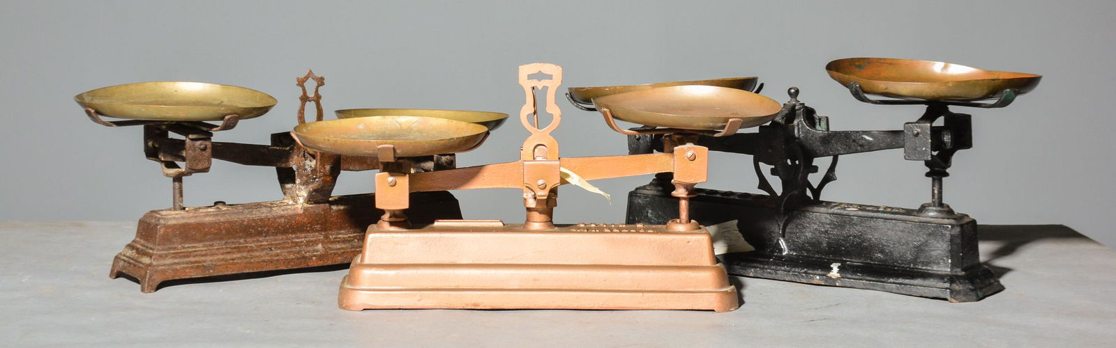 3 Sets French Balance Scales (1 of 3)