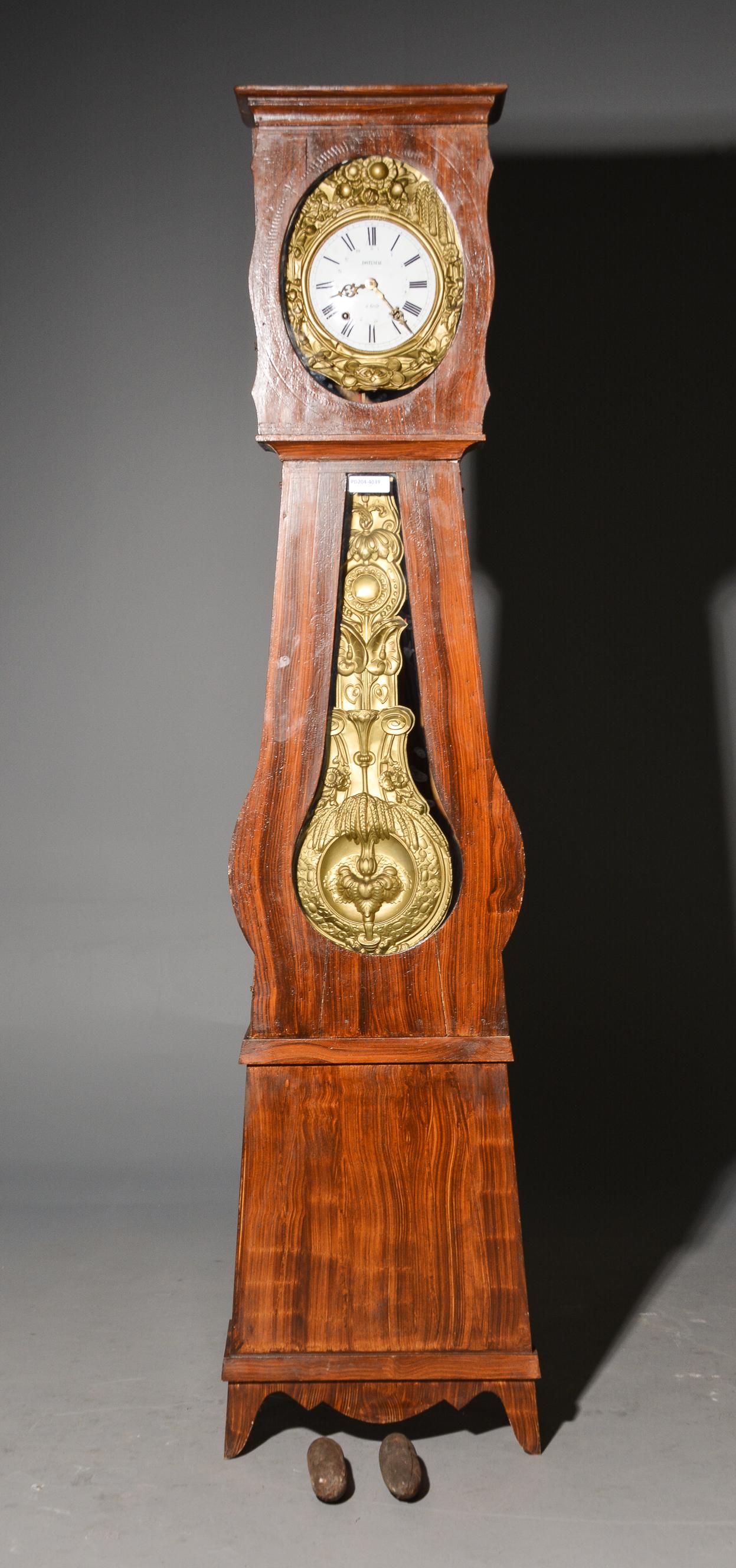 French Banjo Shaped Longcase / Grandfather Clock (1 of 4)
