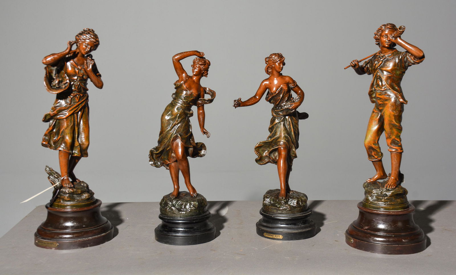 4 Assorted Spelter Figures (1 of 6)