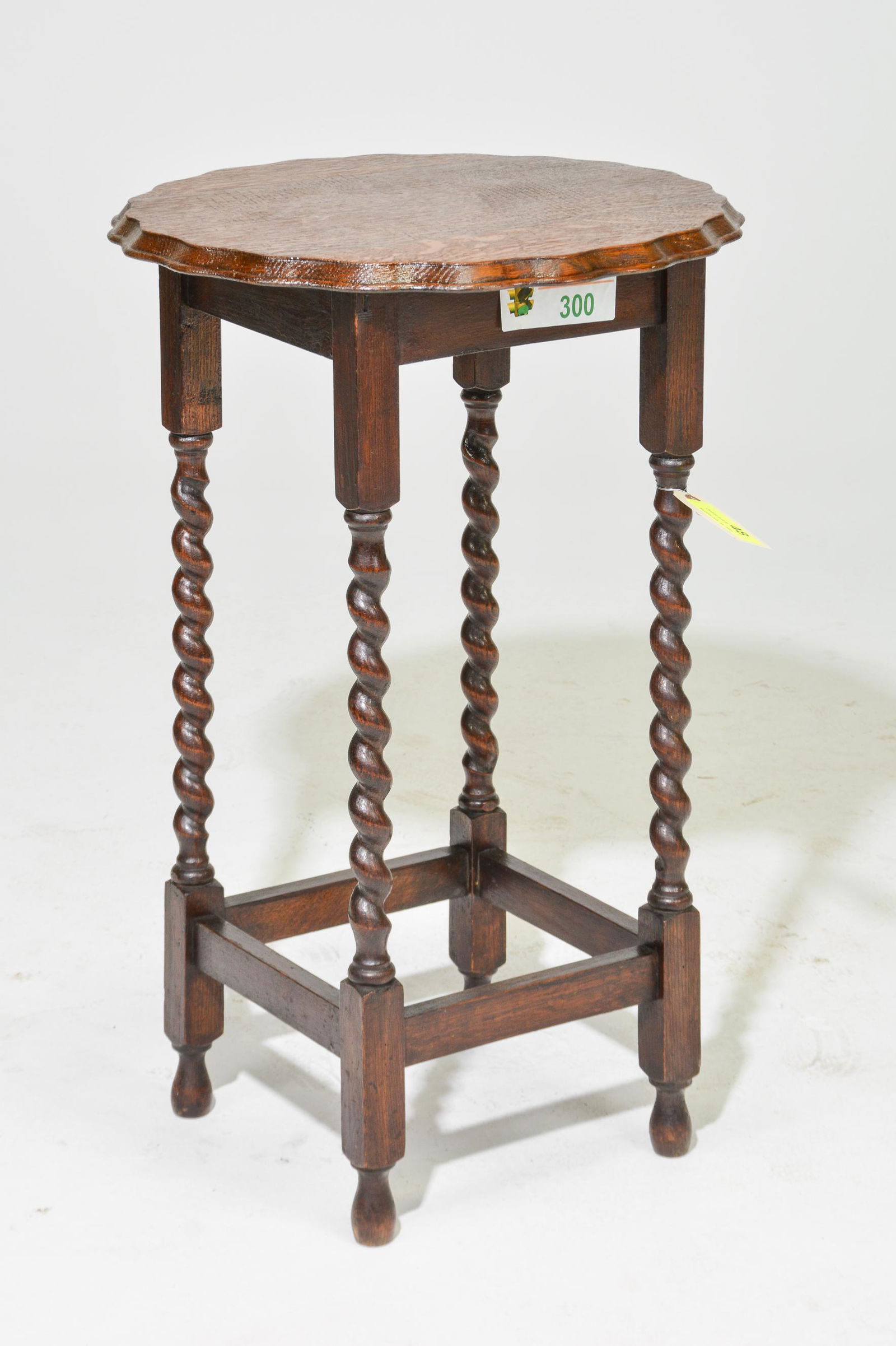 British Oak Barley Twist Occasional Table (1 of 2)