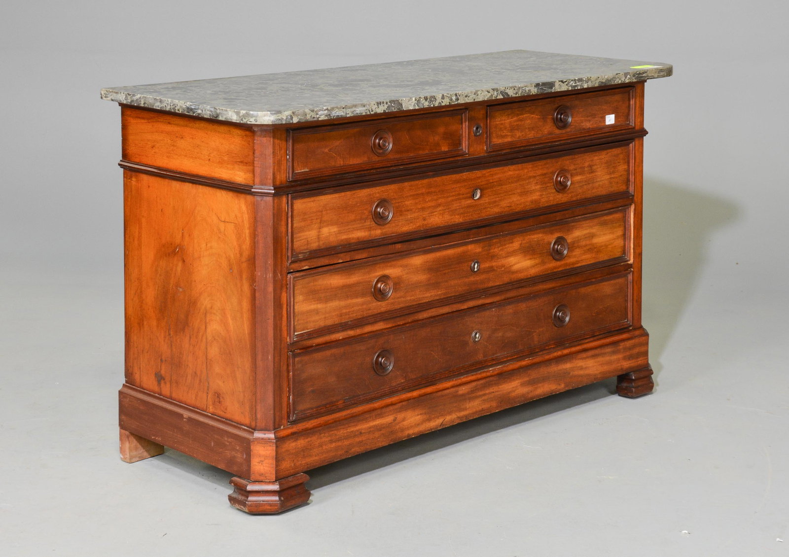French Mahogany Marble Top Commode / Chest (1 of 3)