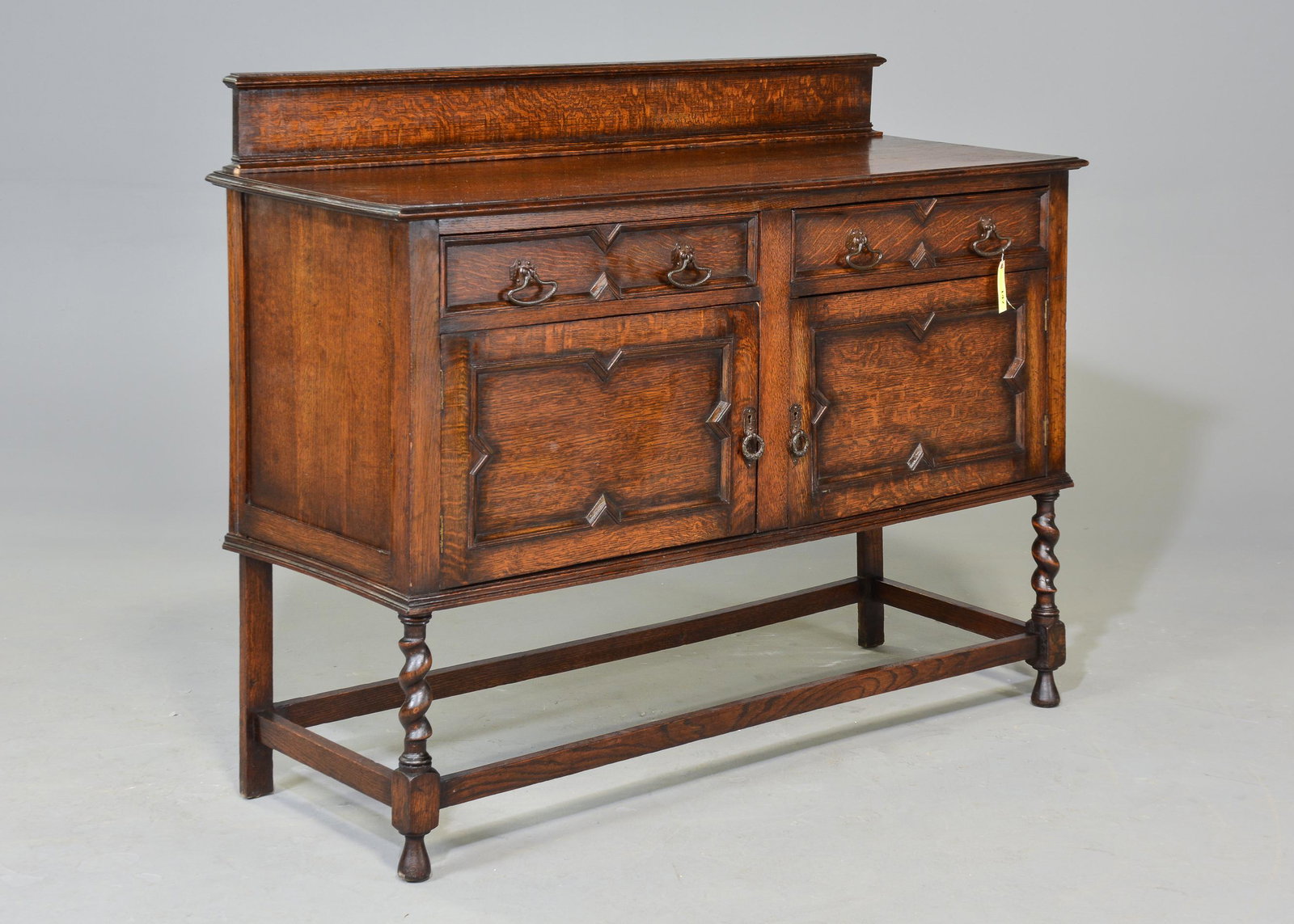 Jacobean Oak Barley Twist Sideboard / Server (1 of 5)