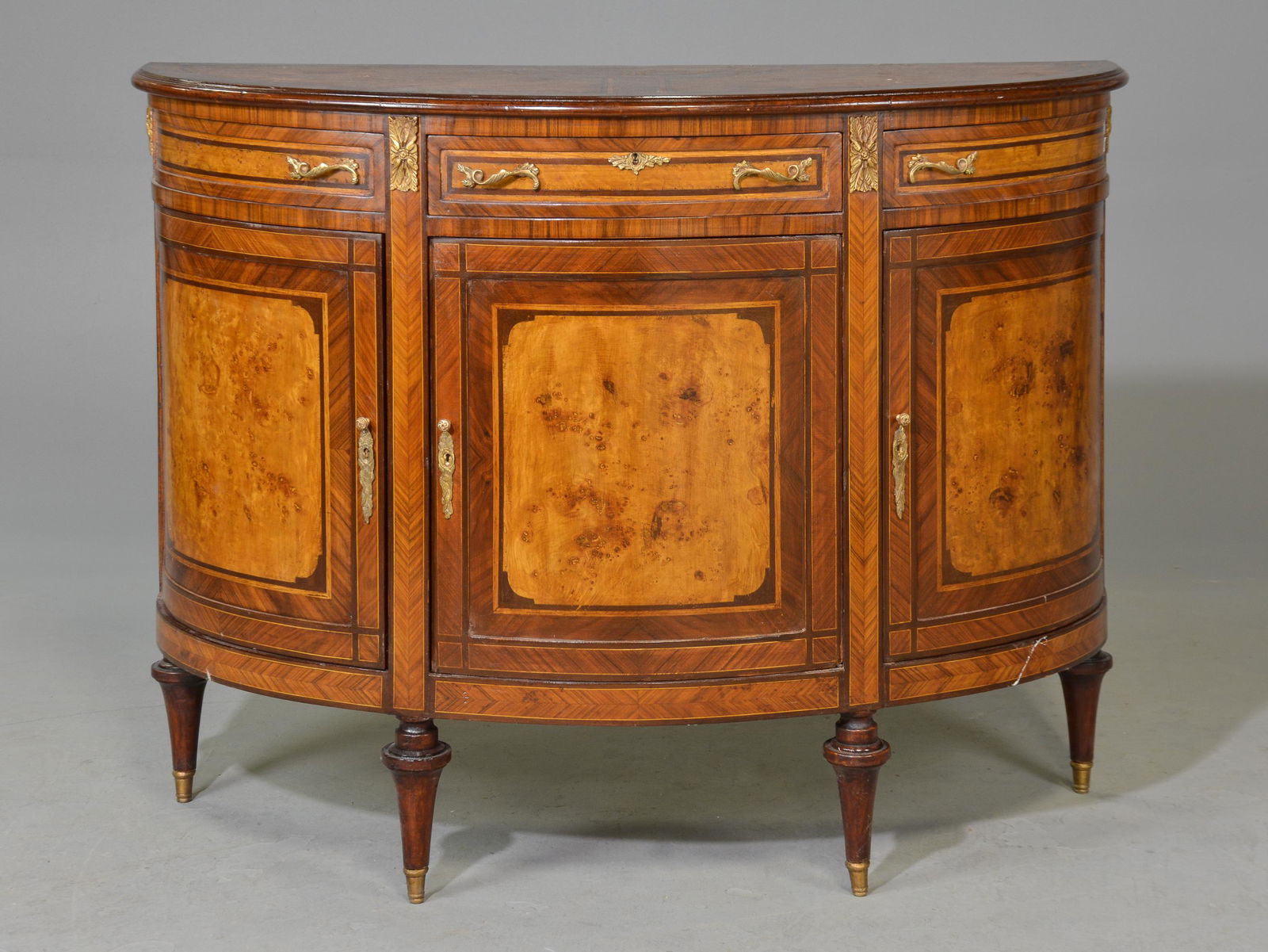 French Replica Style Bow Front Sideboard (1 of 4)