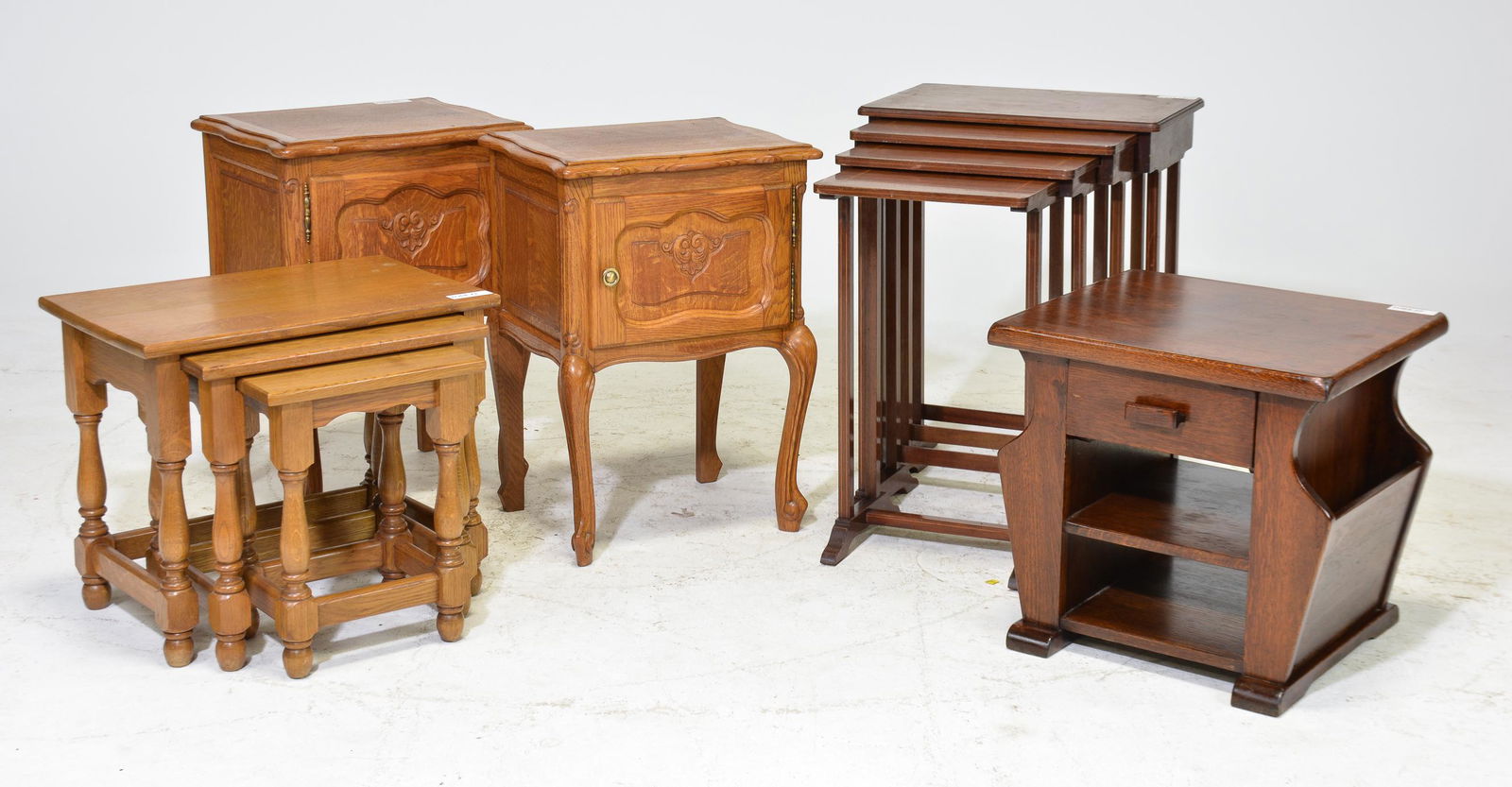 French Set Nightstands, 2 Nest of Tables & Side Table (1 of 5)