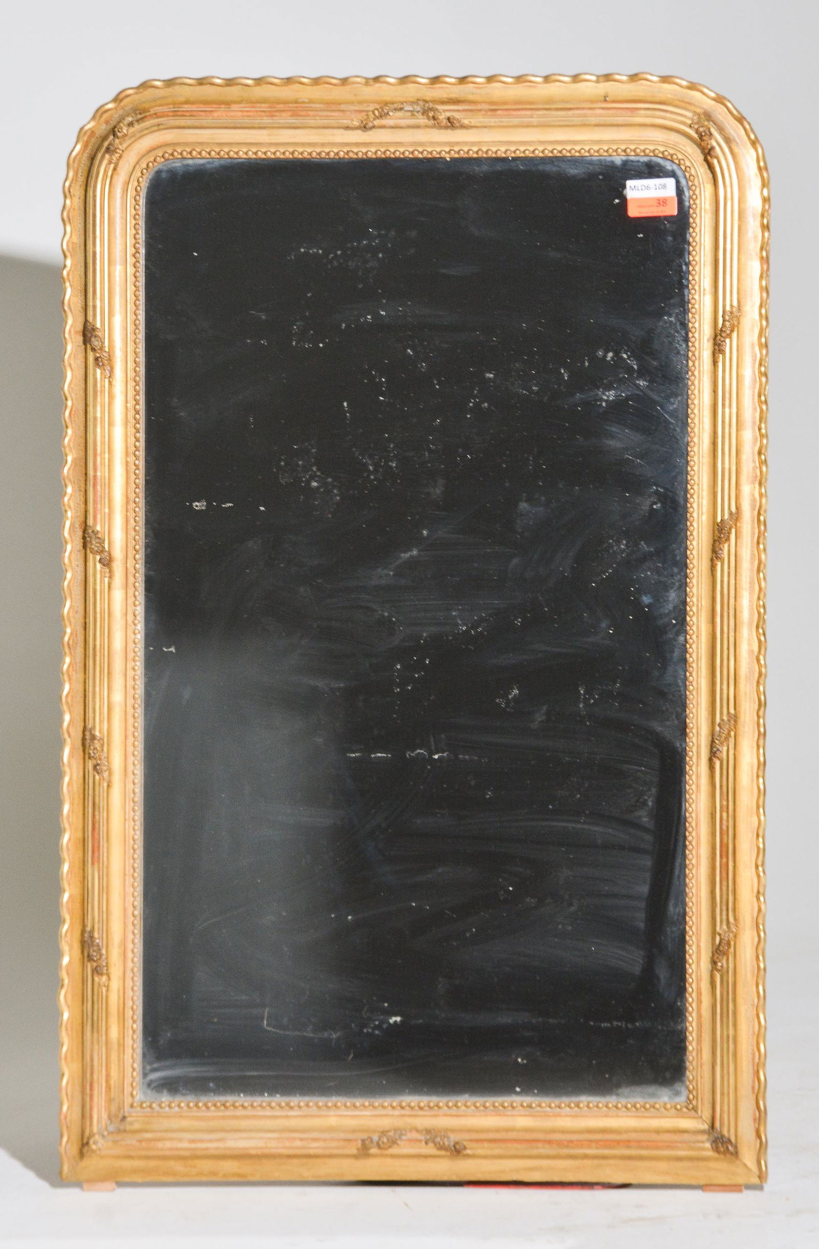 Louis Philippe Style Large Gold Gilt Framed Mirror (1 of 5)