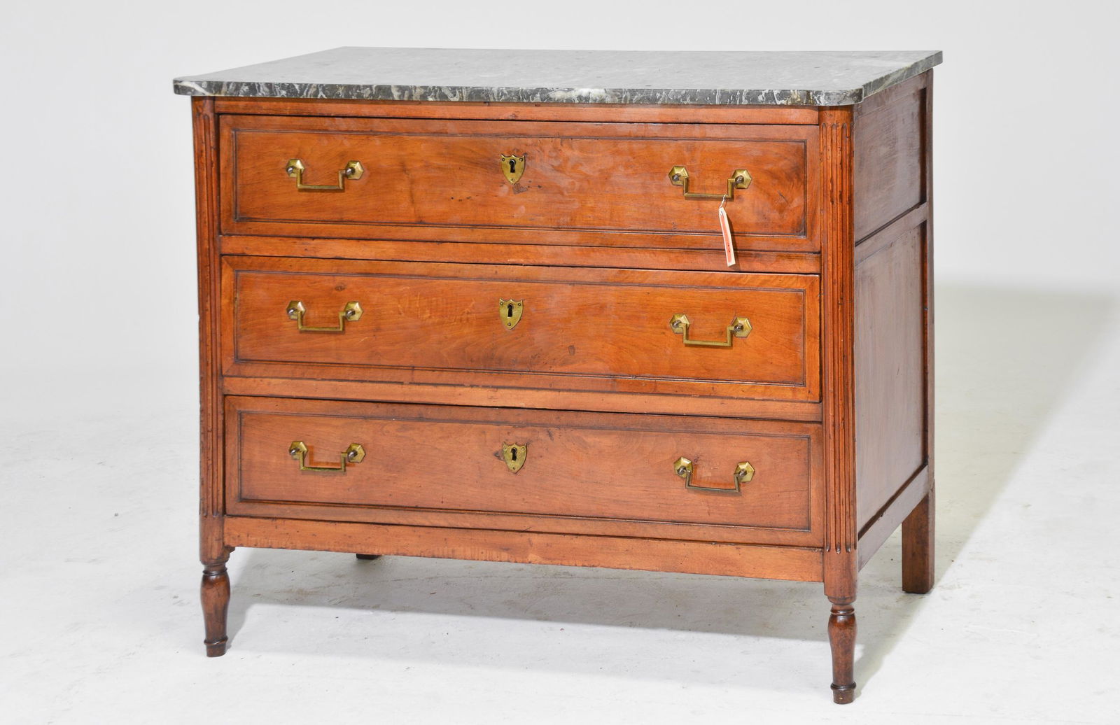 Louis XVI Style Marble Top Commode / Chest (1 of 4)
