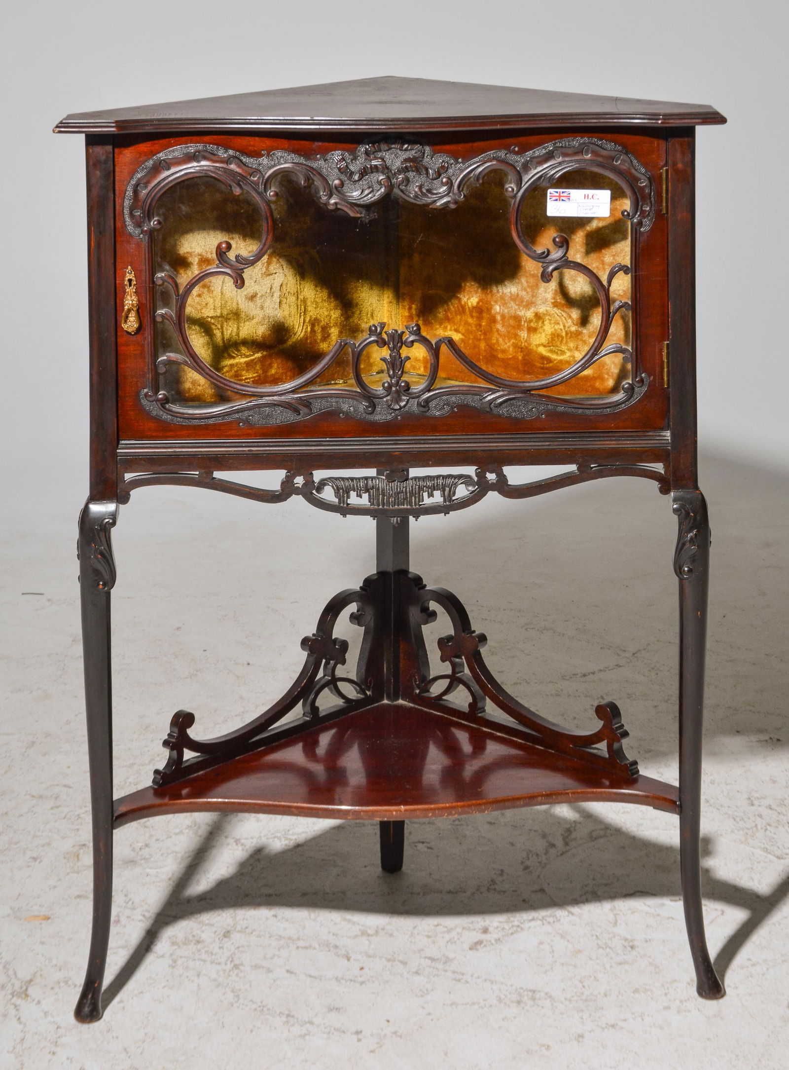 British Mahogany Corner Cabinet (1 of 4)