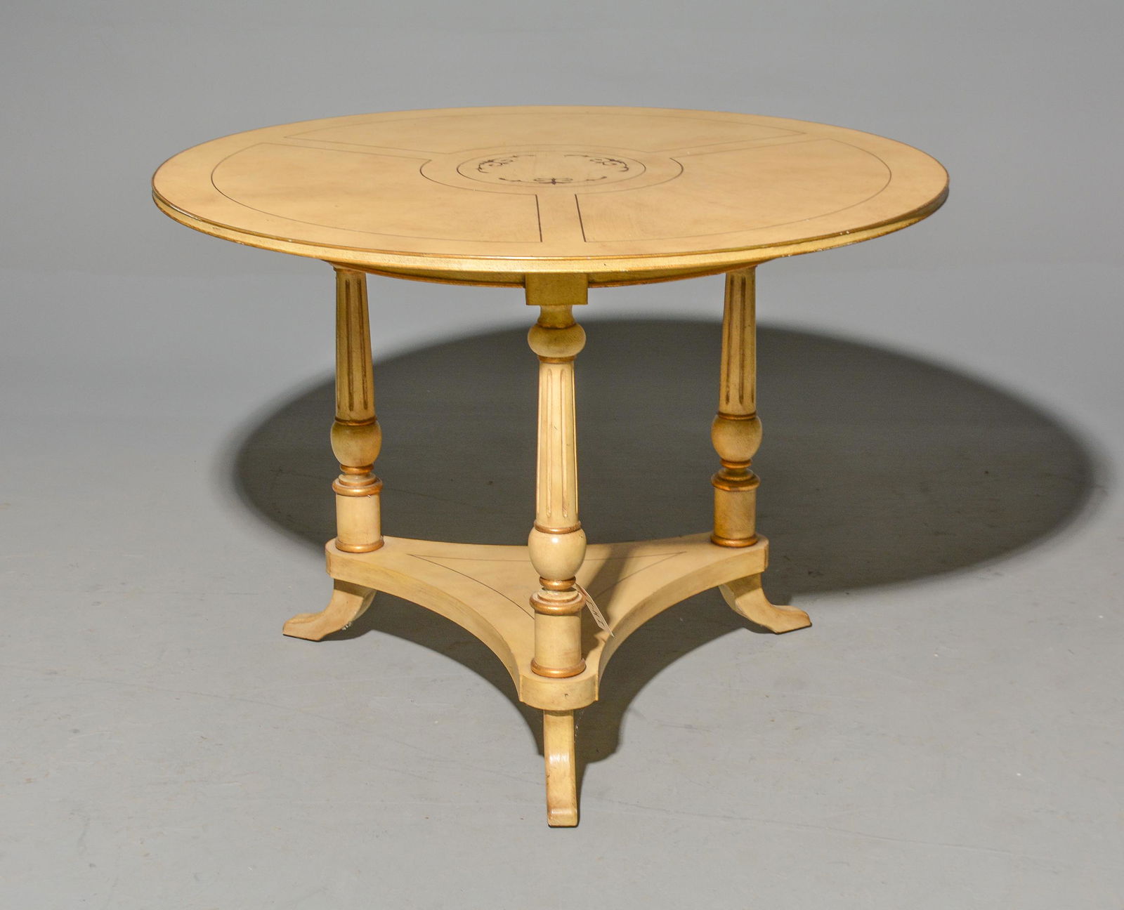 Louis XVI Style Painted Round Table (1 of 3)