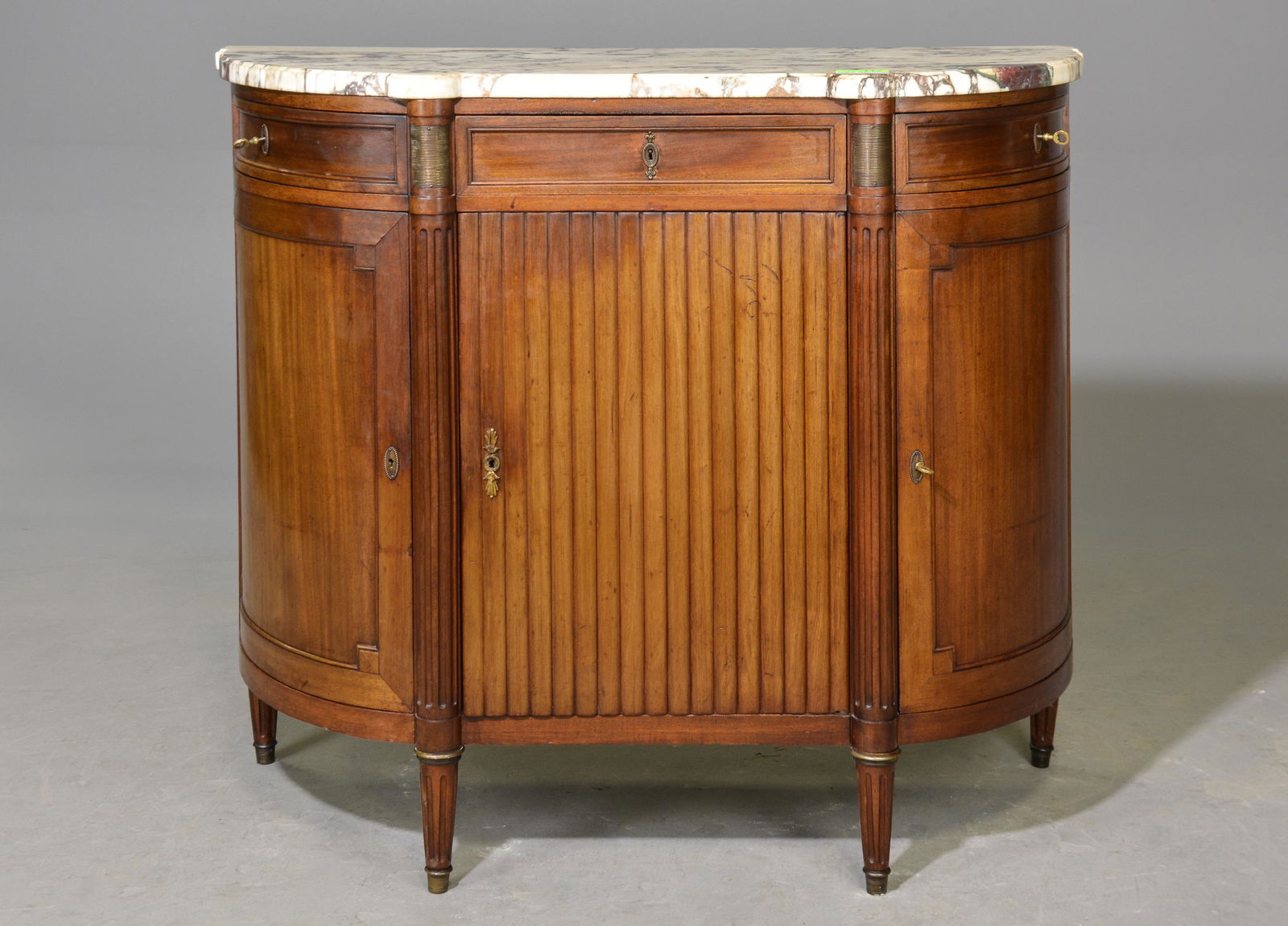 Louis XVI Style Marble Top Server / Cabinet (1 of 6)