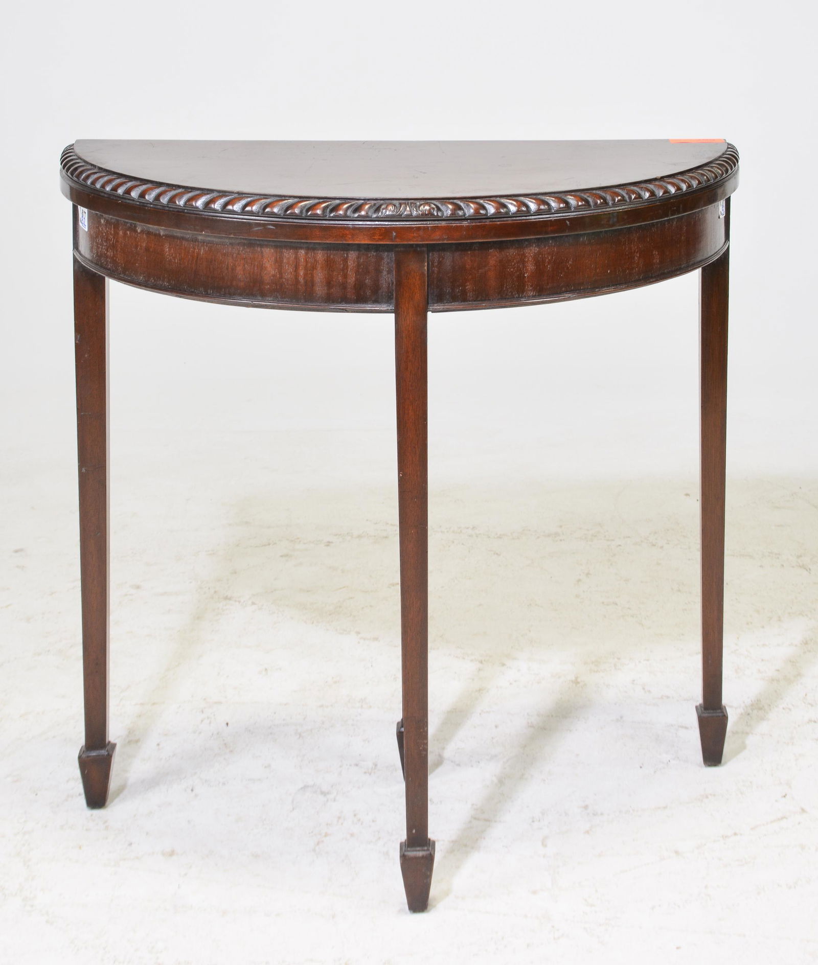 Edwardian Mahogany Demilune Flip Top Table (1 of 4)