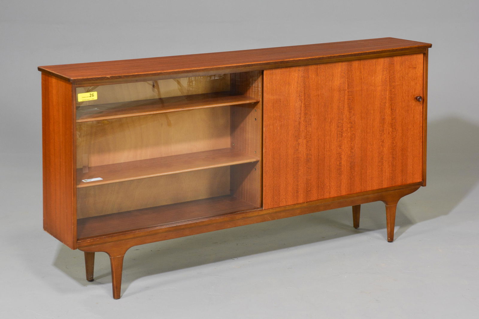 Mid Century Modern Sliding Door Bookcase (1 of 4)