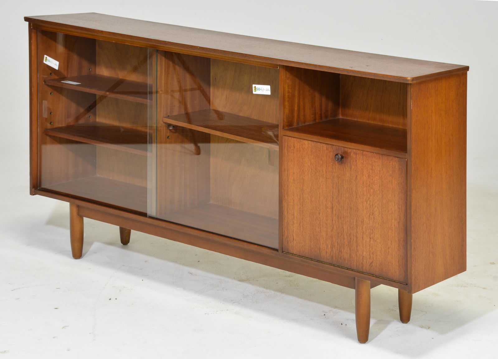 Mid Century Modern Sliding Door Bookcase (1 of 5)