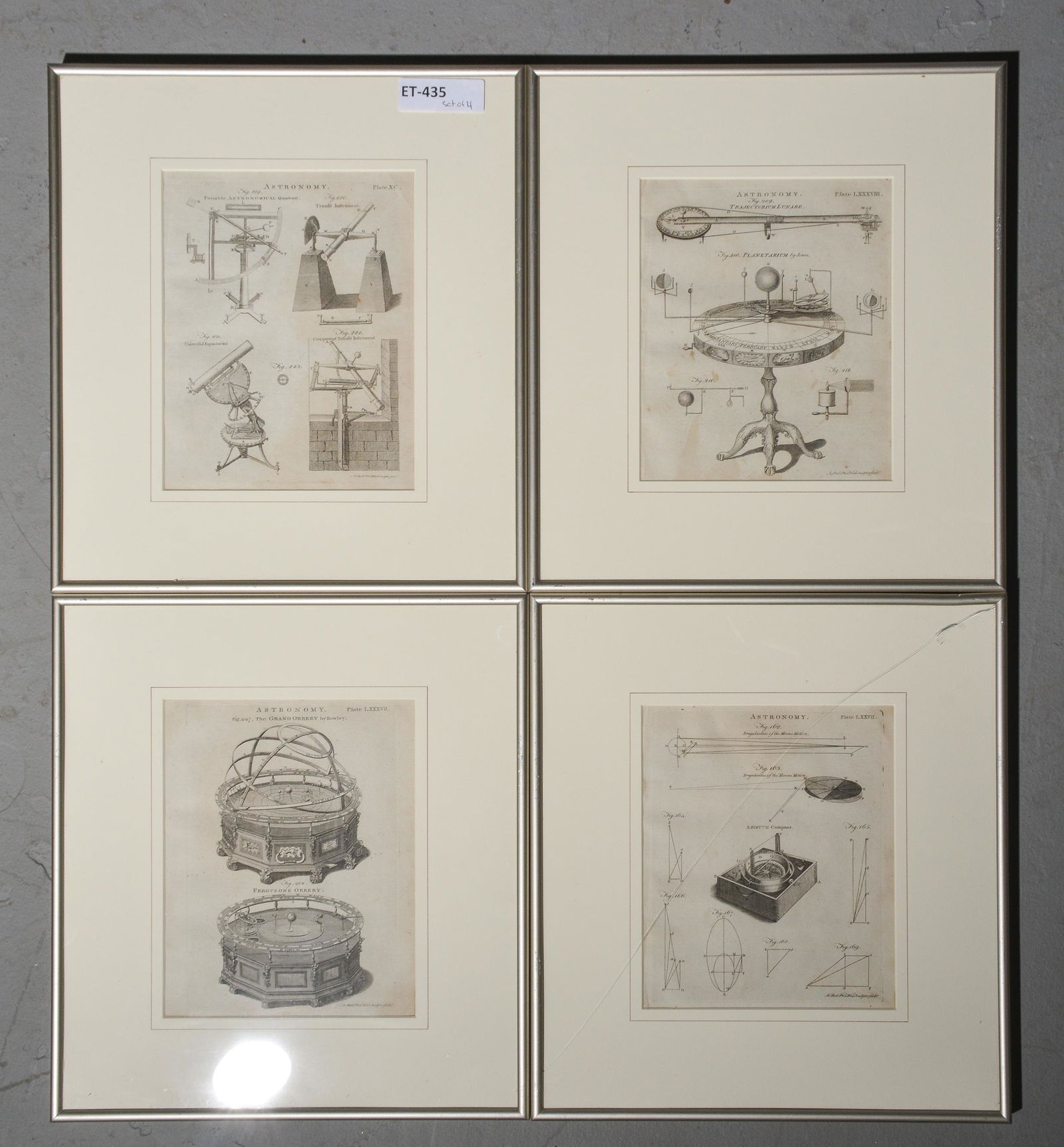 4 Framed Astronomy Prints / Lithographs (1 of 5)