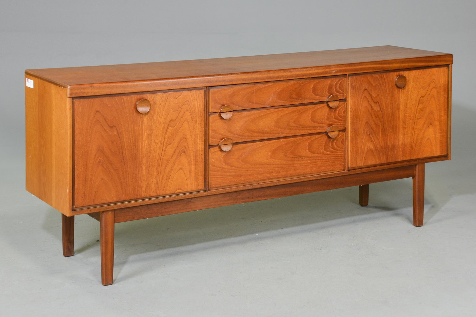 Mid Century Modern Teak Sideboard: Danish Modern Style Teak Sideboard - 30 in tall x 72 x 18