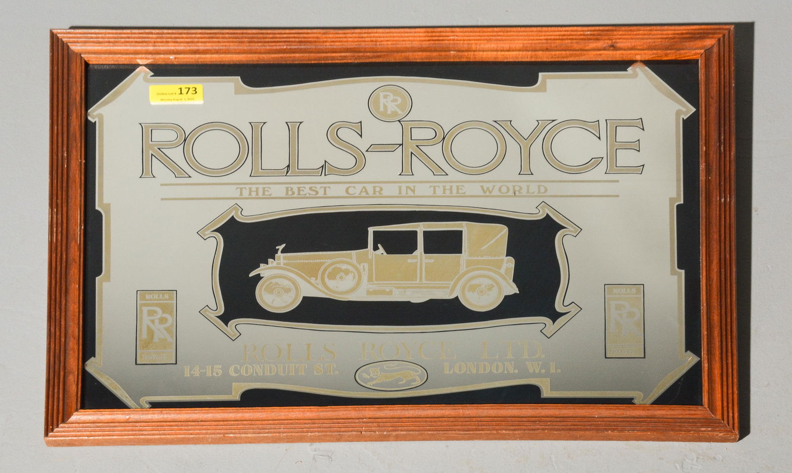 Rolls Royce Advertisement Framed Mirror (1 of 3)