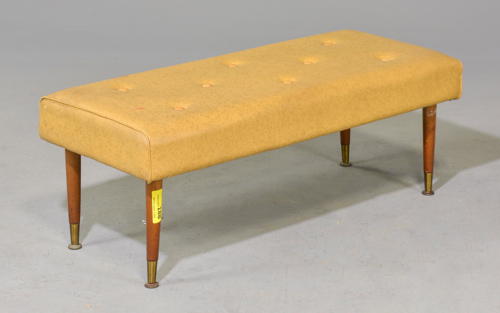 Mid Century Modern Button Tufted Bench / Long Stool (1 of 4)