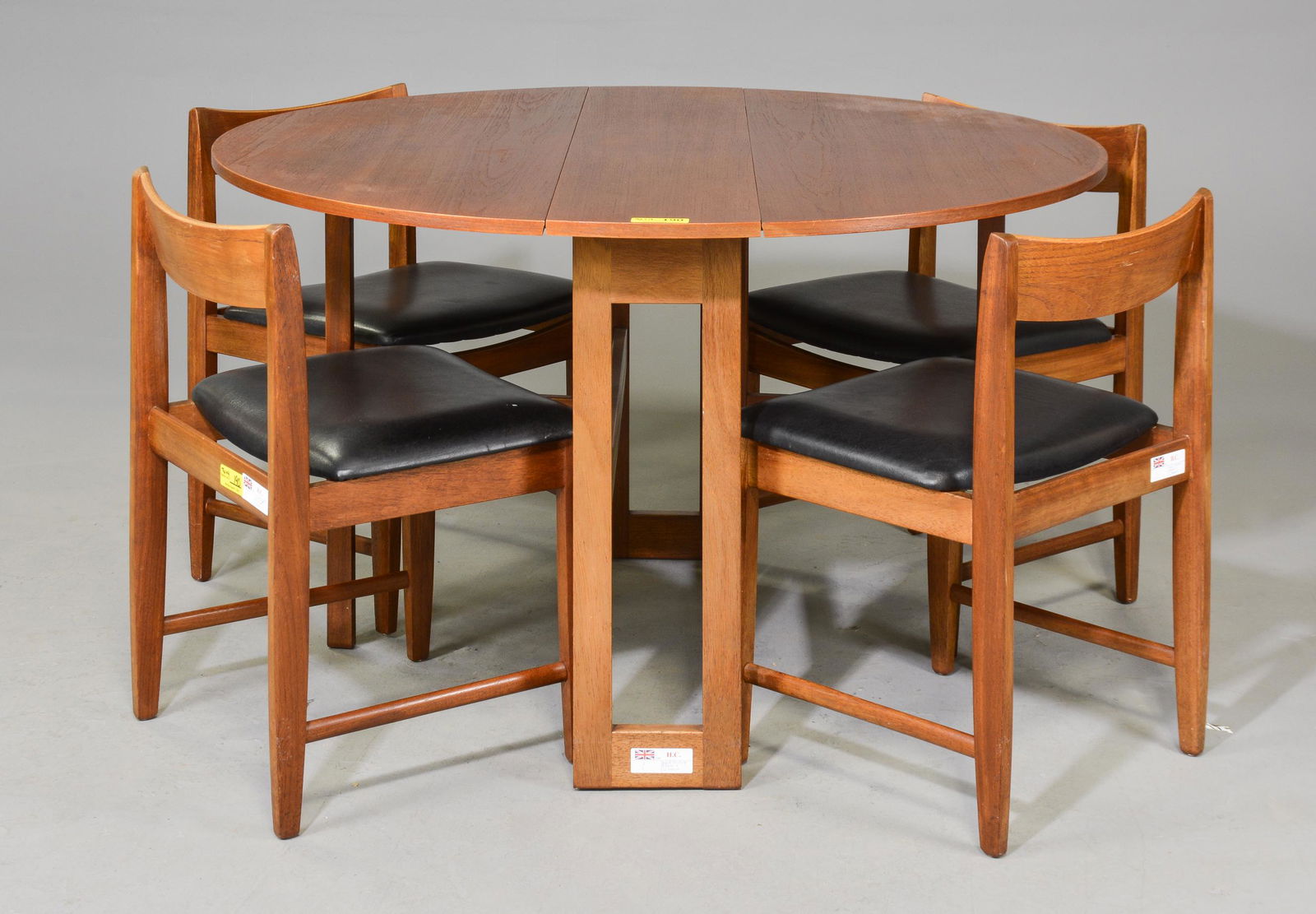 Mid Century Drop Leaf Table & 4 Chairs (1 of 7)