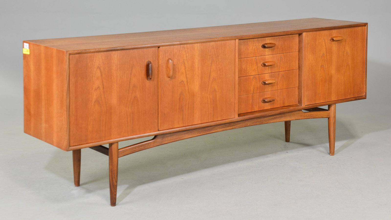 Mid Century Modern Sideboard - G-Plan "Scandinavian": This Danish Modern Style Teak Credenza is made by Mid Century Modern Furniture Maker G Plan ( Gplan ) & is part of their "Scandinavian" Range. - 31 in tall x 81 x 18