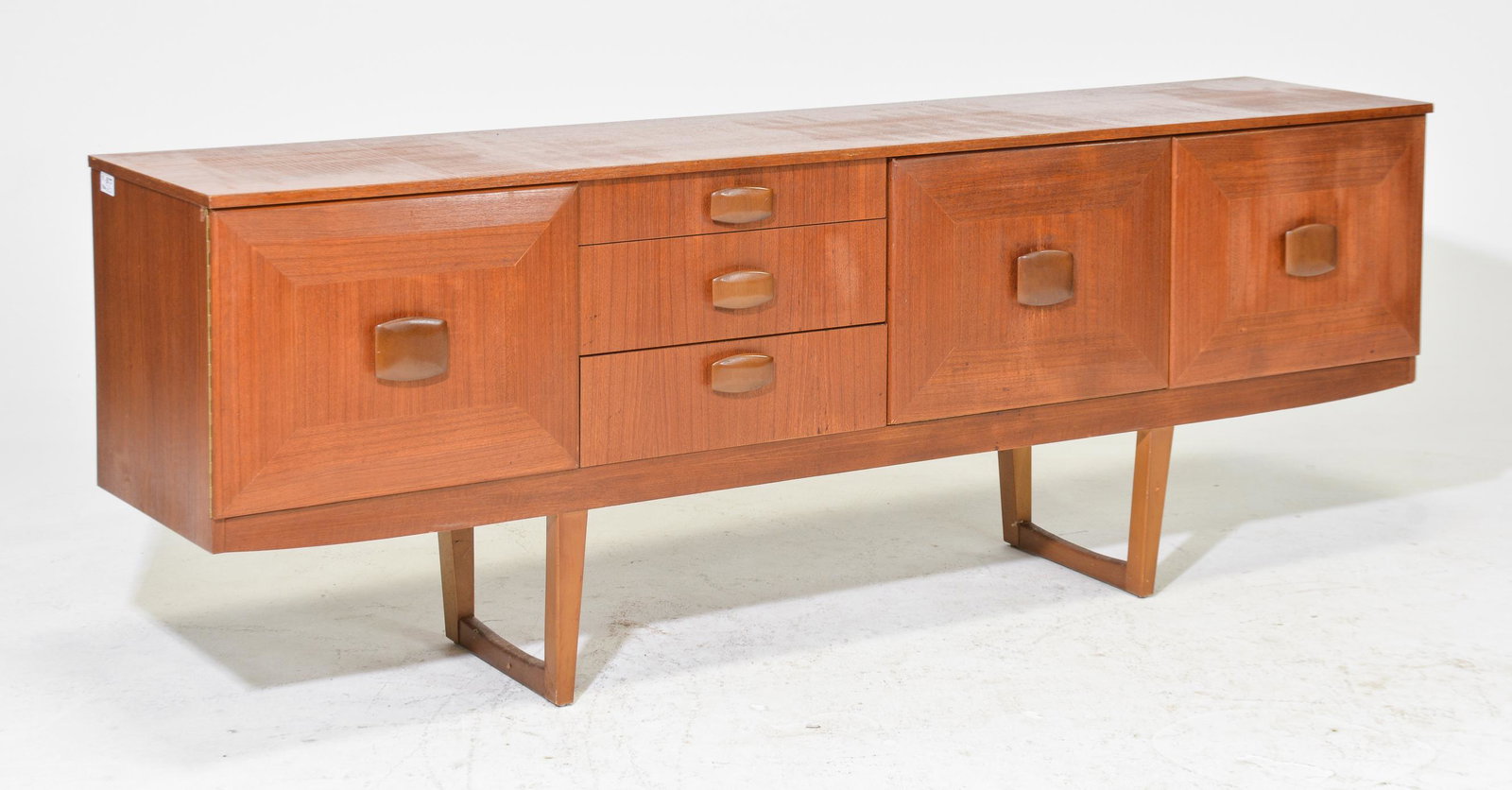 Mid Century Modern Teak Sideboard - Stonehill: Danish Modern Style Teak Sideboard by Stonehill - 29 in tall x 78 x 18