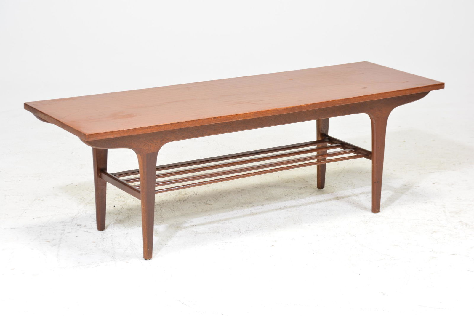 Mid Century Modern Coffee Table with Shelf (1 of 4)