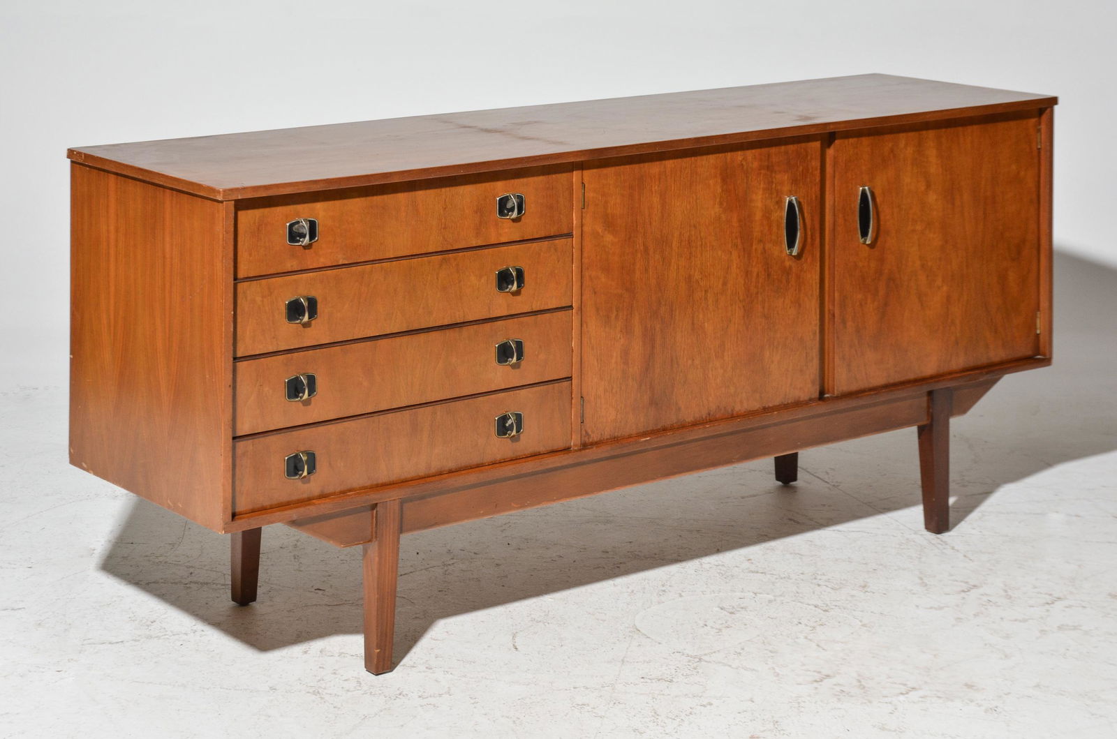 Mid Century Modern Sideboard with Metal Pulls (1 of 8)