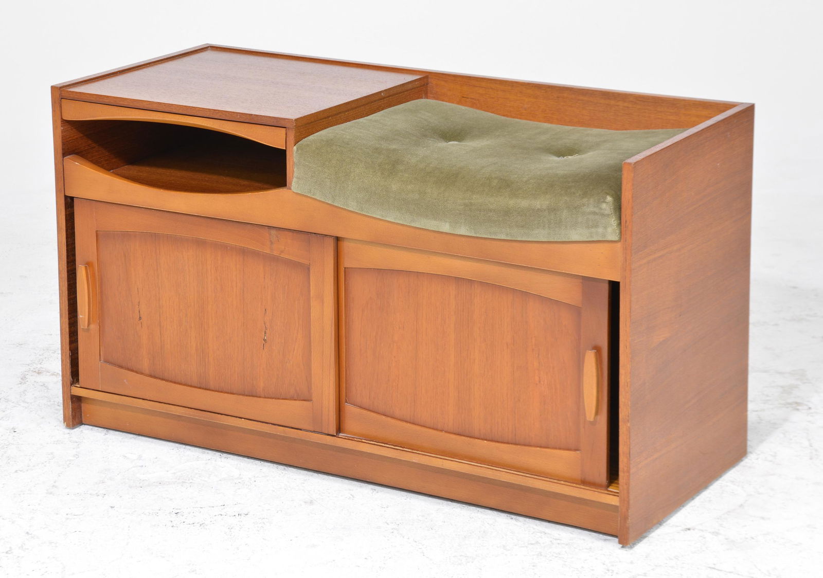 Mid Century Modern Telephone Bench - Chippy (1 of 3)