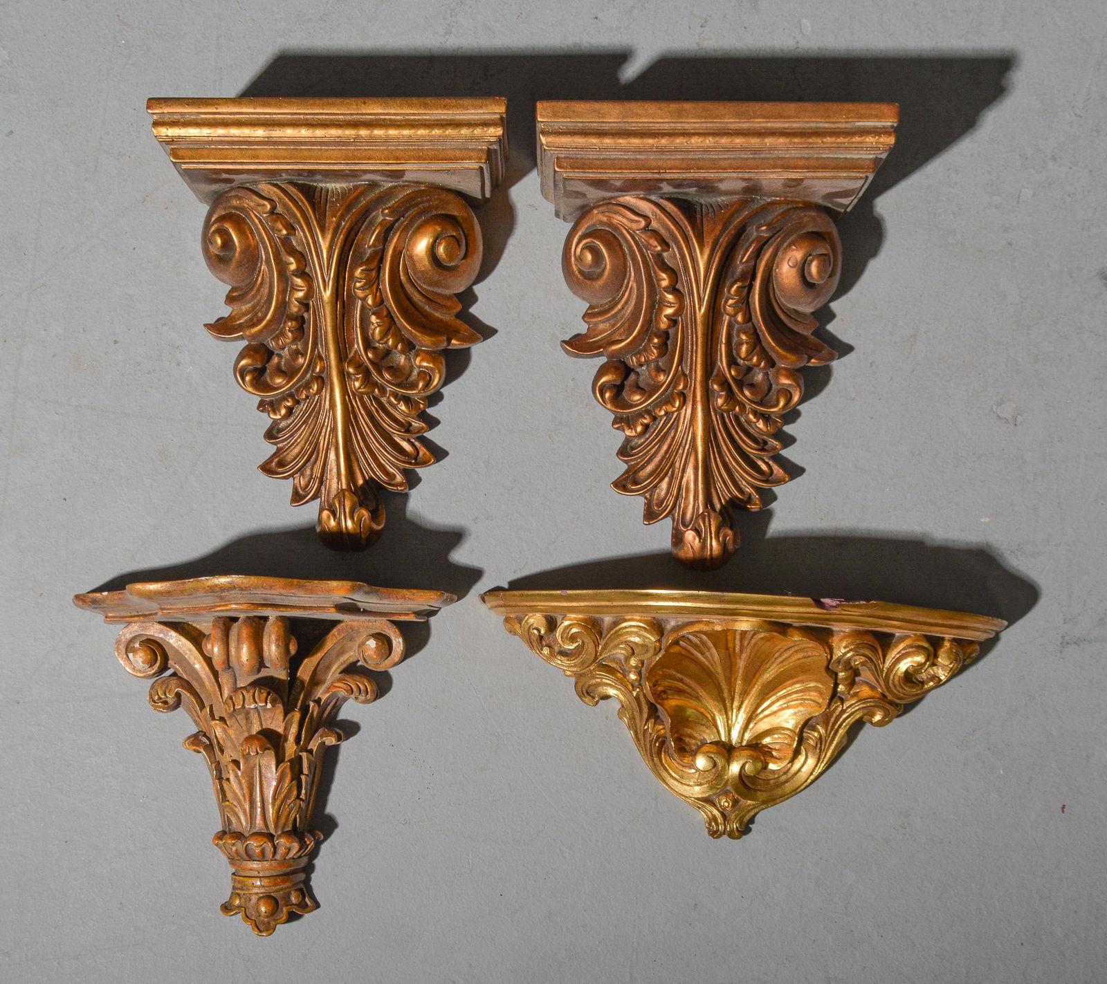 4 French Style Wall Shelves Aug 08, 2022 Gallery Auctions in TX