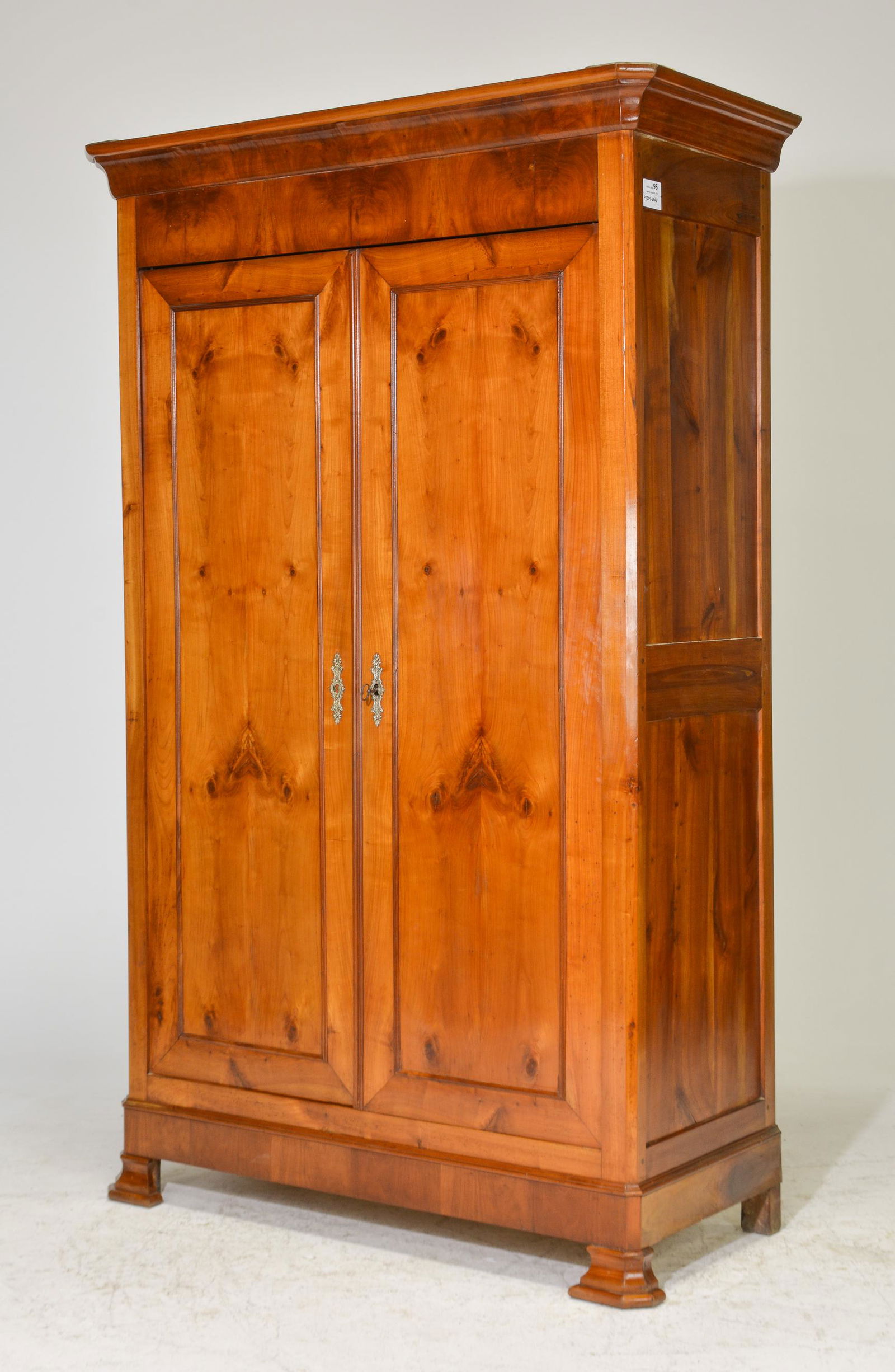 Louis Philippe Double Door Cherry Armoire (1 of 3)