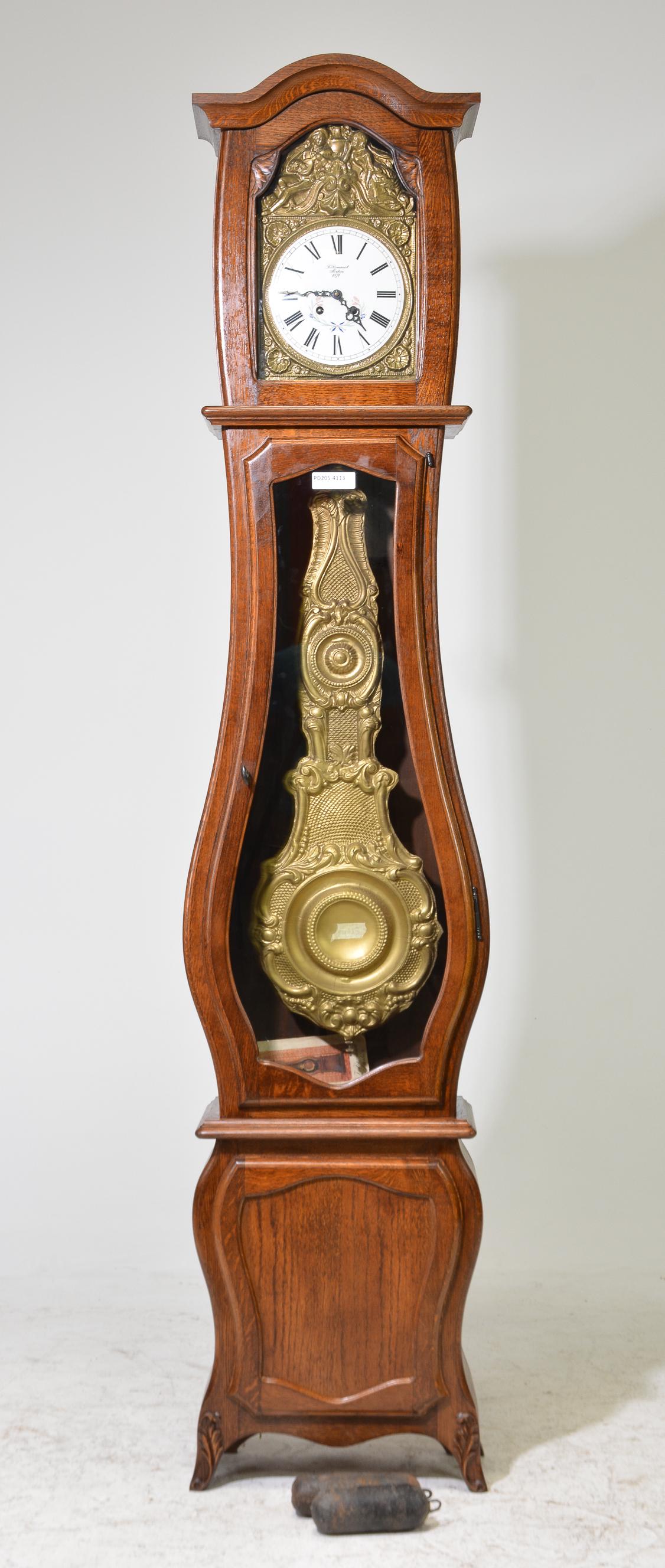 Louis XV Style Oak Longcase / Grandfather Clock (1 of 5)
