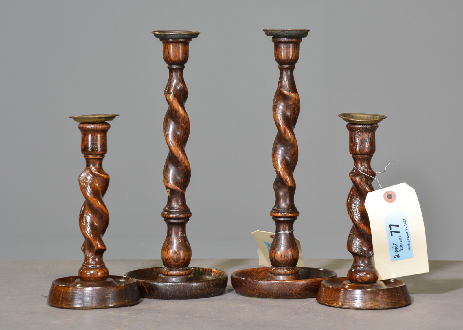 2 Pair of Barley Twist Candlesticks (1 of 2)