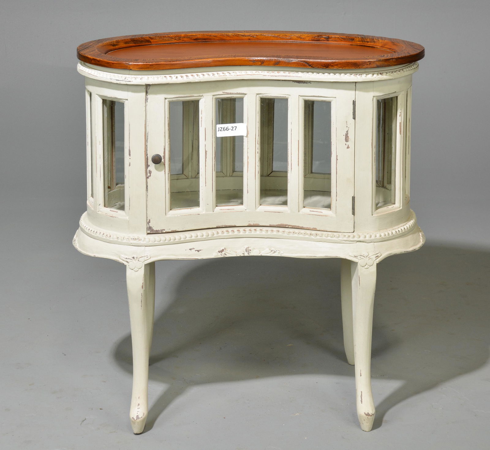 New Item, Kidney Shape Painted Chocolate Cabinet (1 of 3)