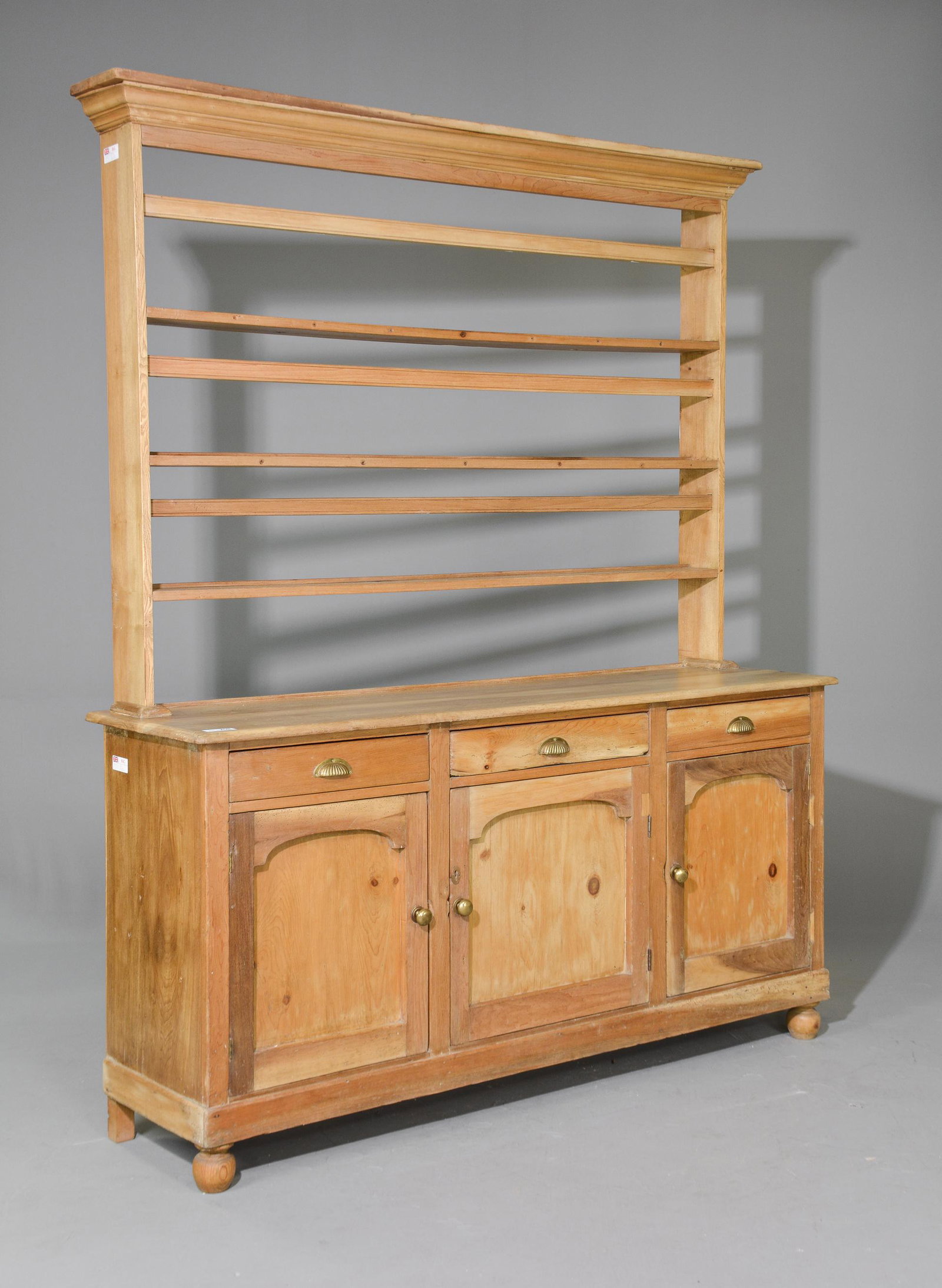 British Pine Large Plate Rack Dresser (1 of 5)
