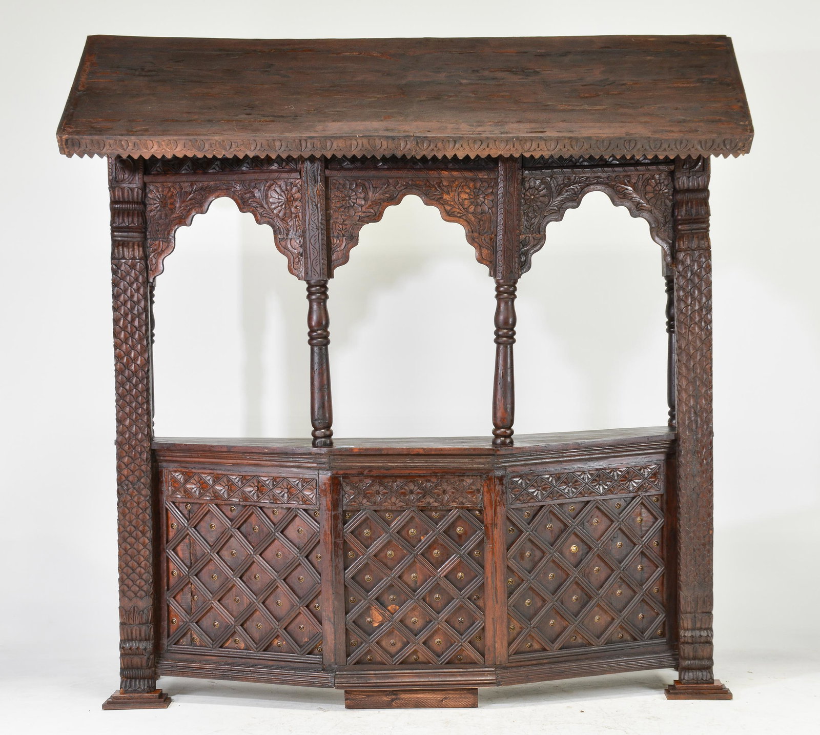 New Item, Large Hand Carved Cocktail  Bar (1 of 5)