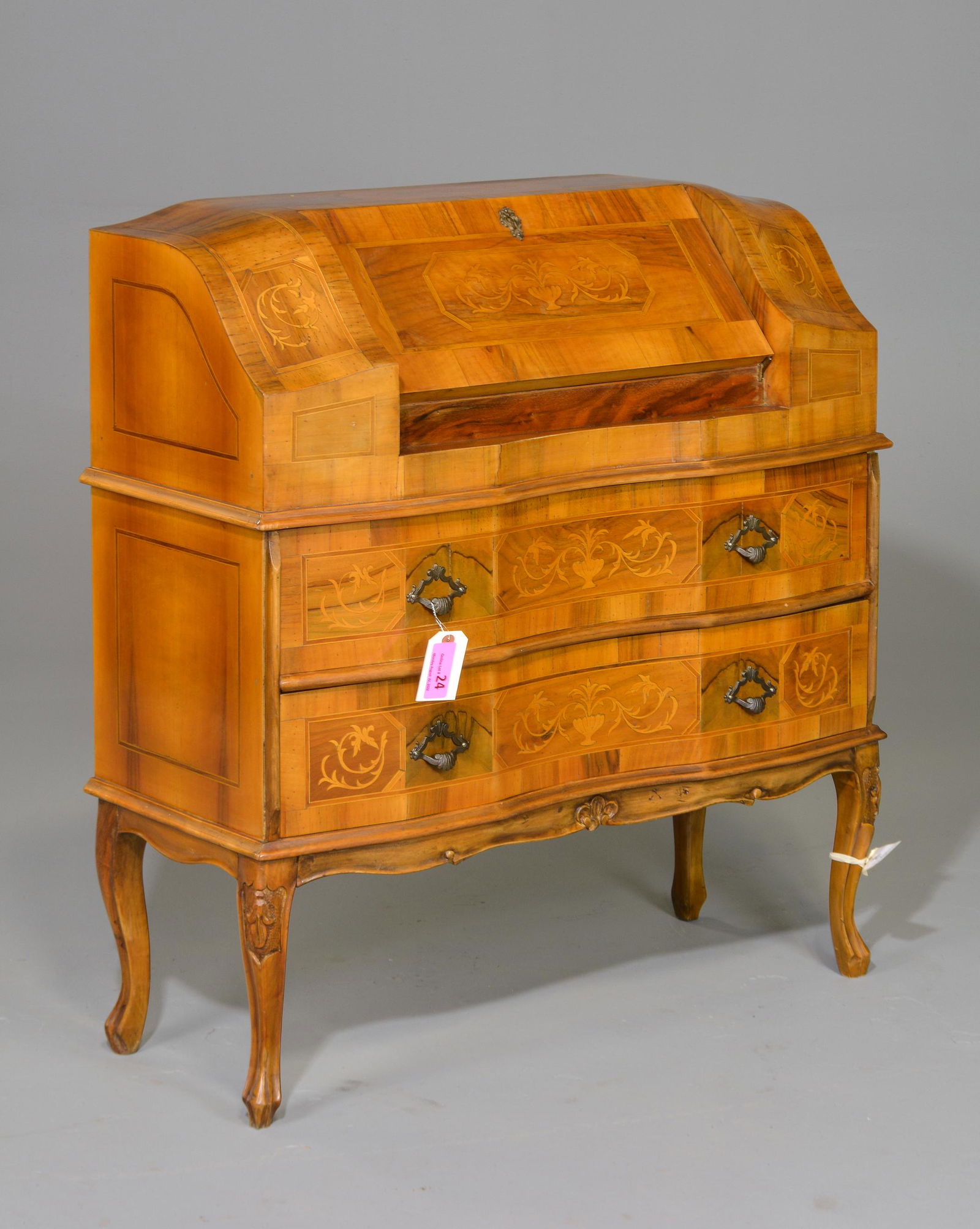 Louis XV Style Inlaid Drop Front Desk (1 of 4)