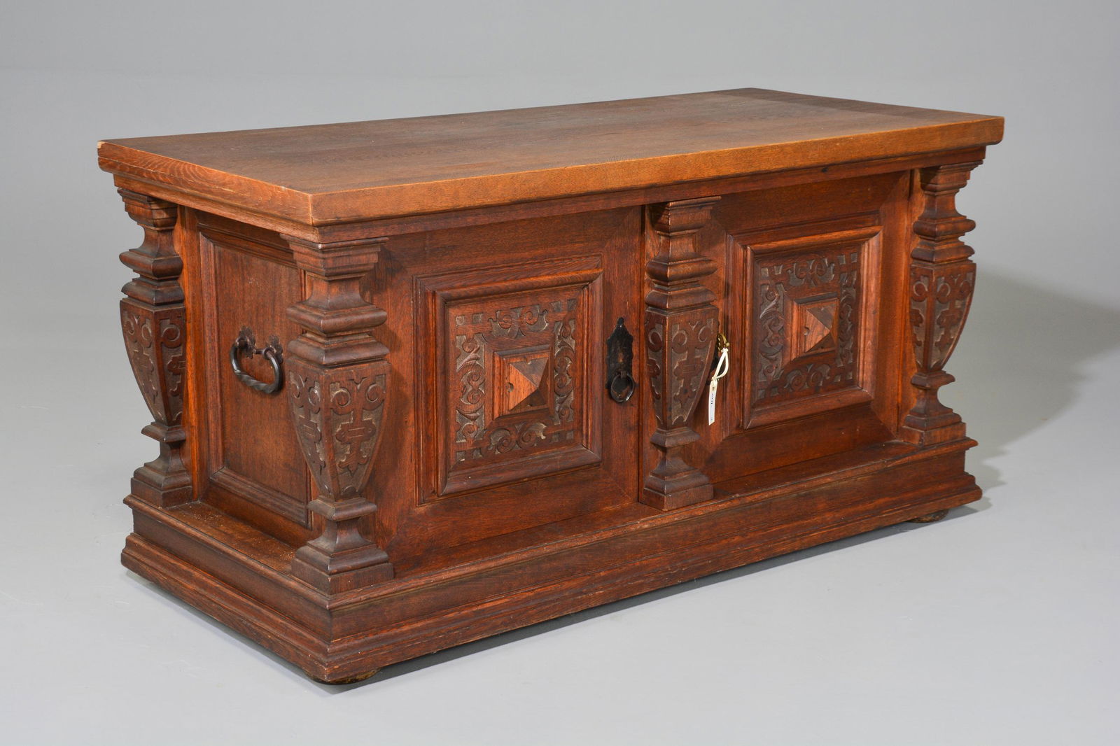 Renaissance Style Oak 2 Door Sideboard (1 of 6)