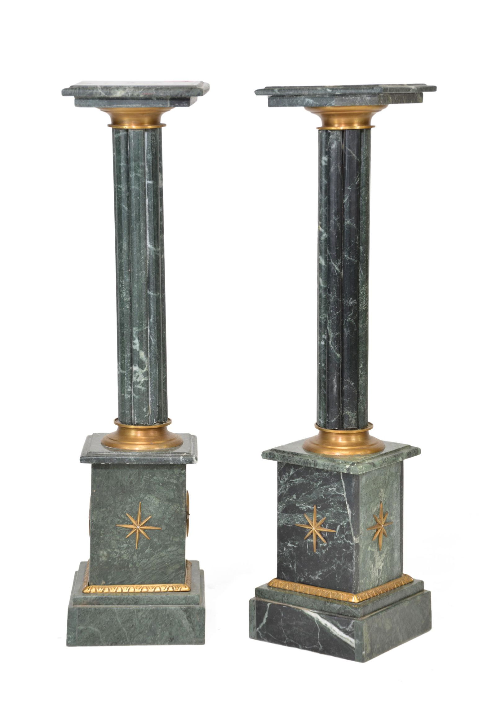 2 Green Marble Pedestals (1 of 4)