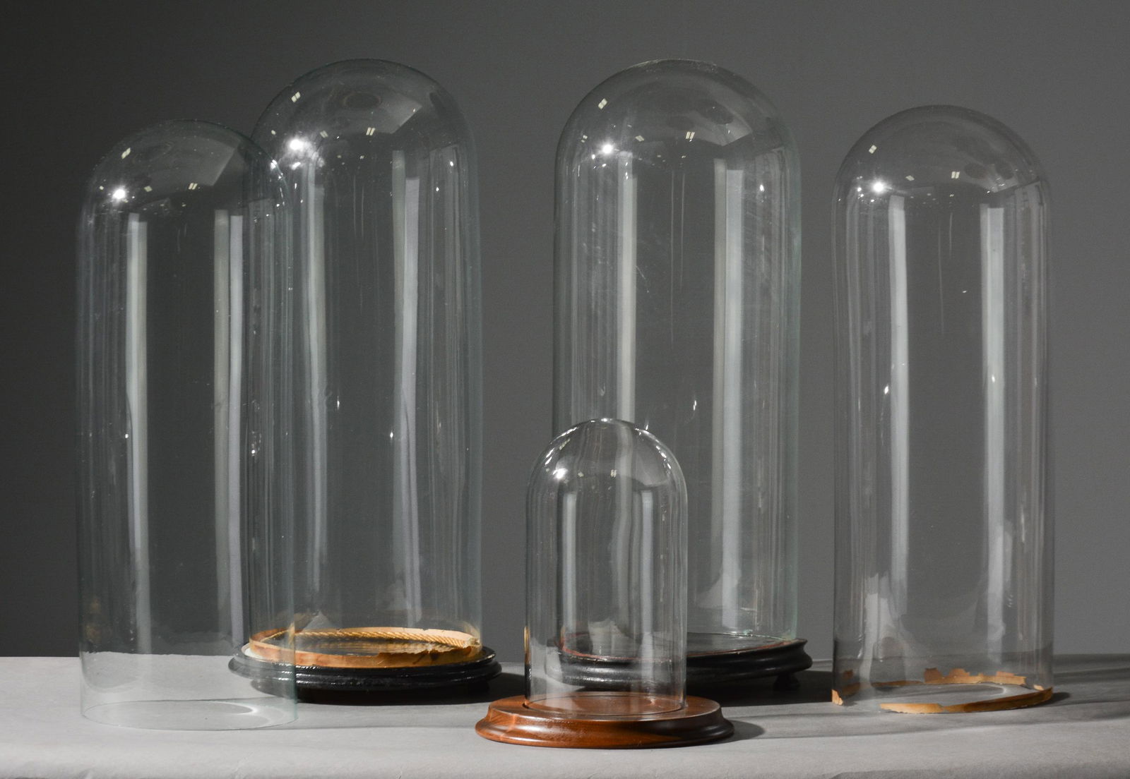 5 Assorted Glass Domes (1 of 4)