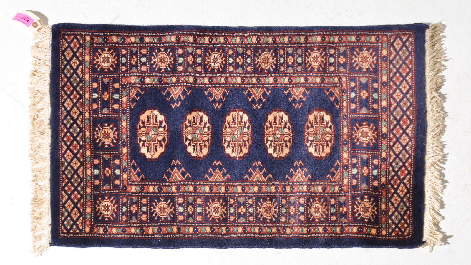 Hand Knotted Throw Rug - 3'2 x 2'2 (1 of 4)