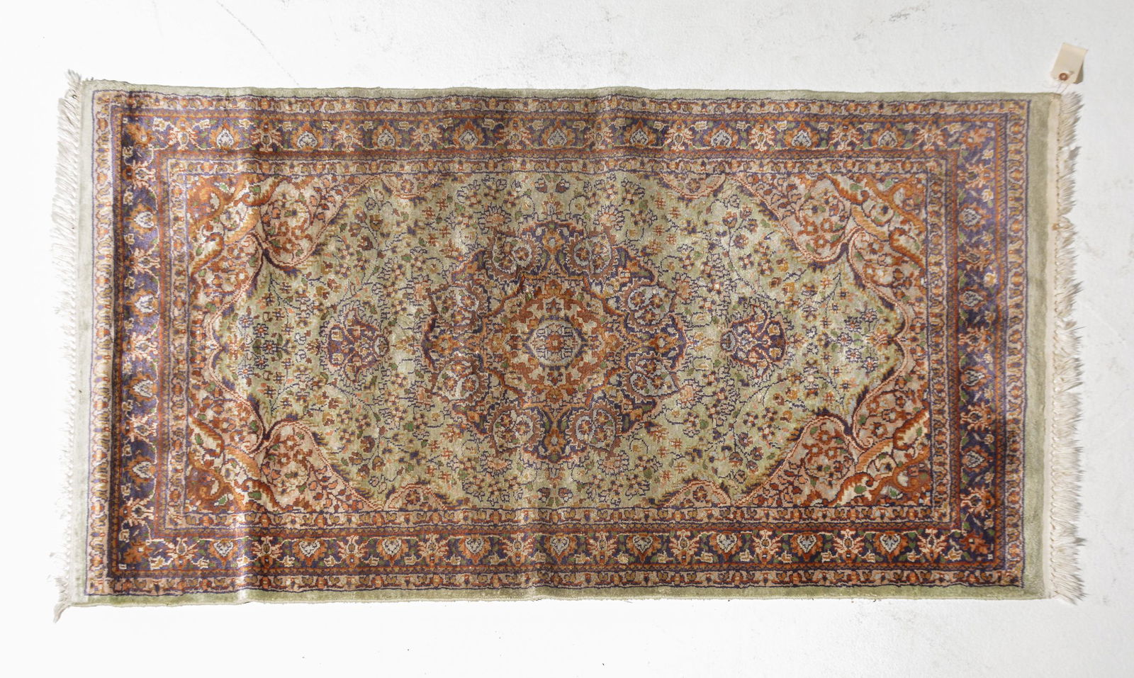 Hand Knotted Throw Rug - 5'4 x 3' (1 of 3)