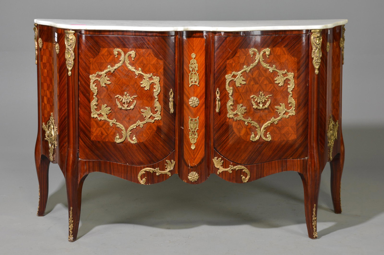 French Replica White Marble Top Sideboard (1 of 7)